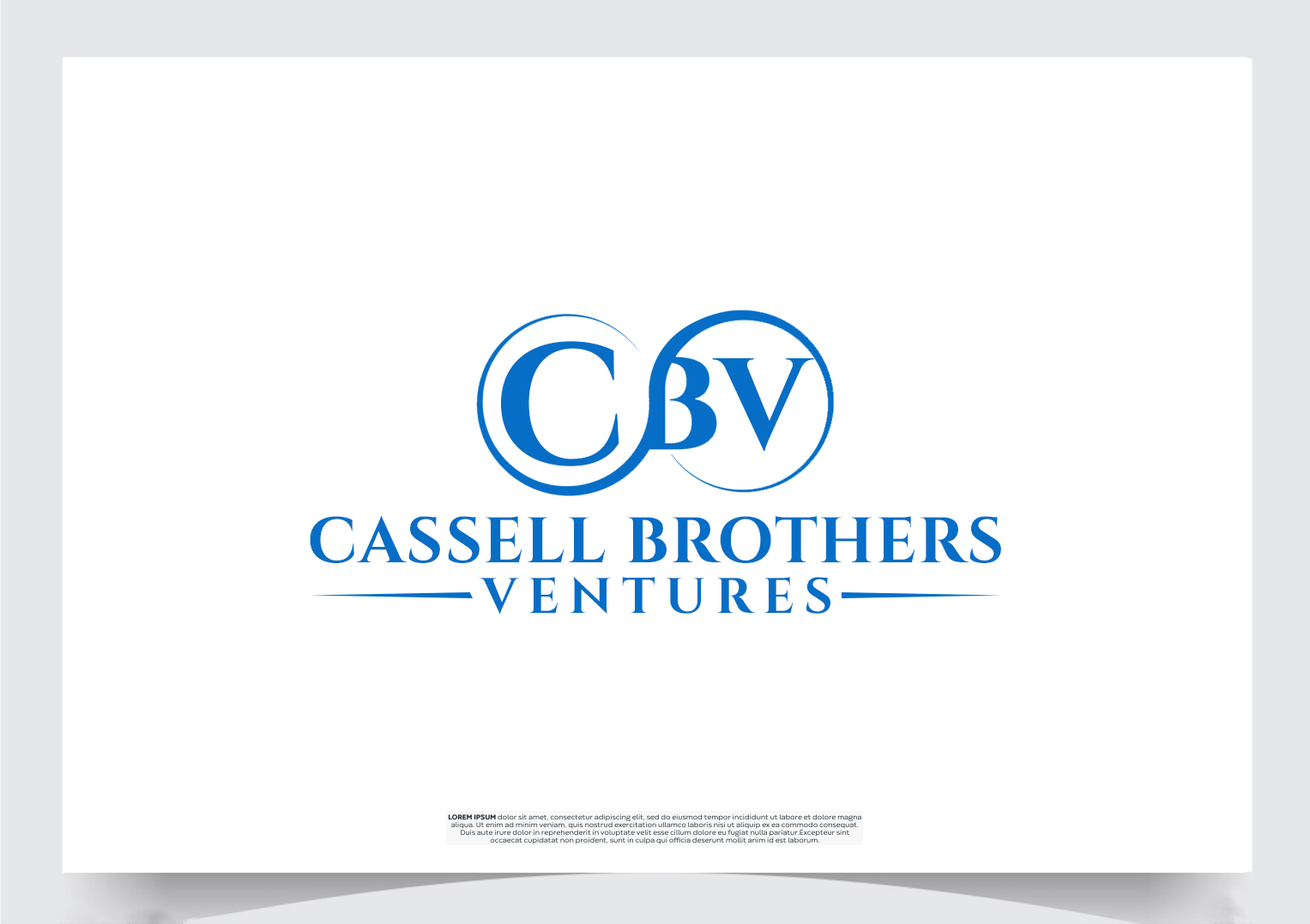Logo Design by Art-Gallery for Cassell Brothers Ventures | Design #34230604