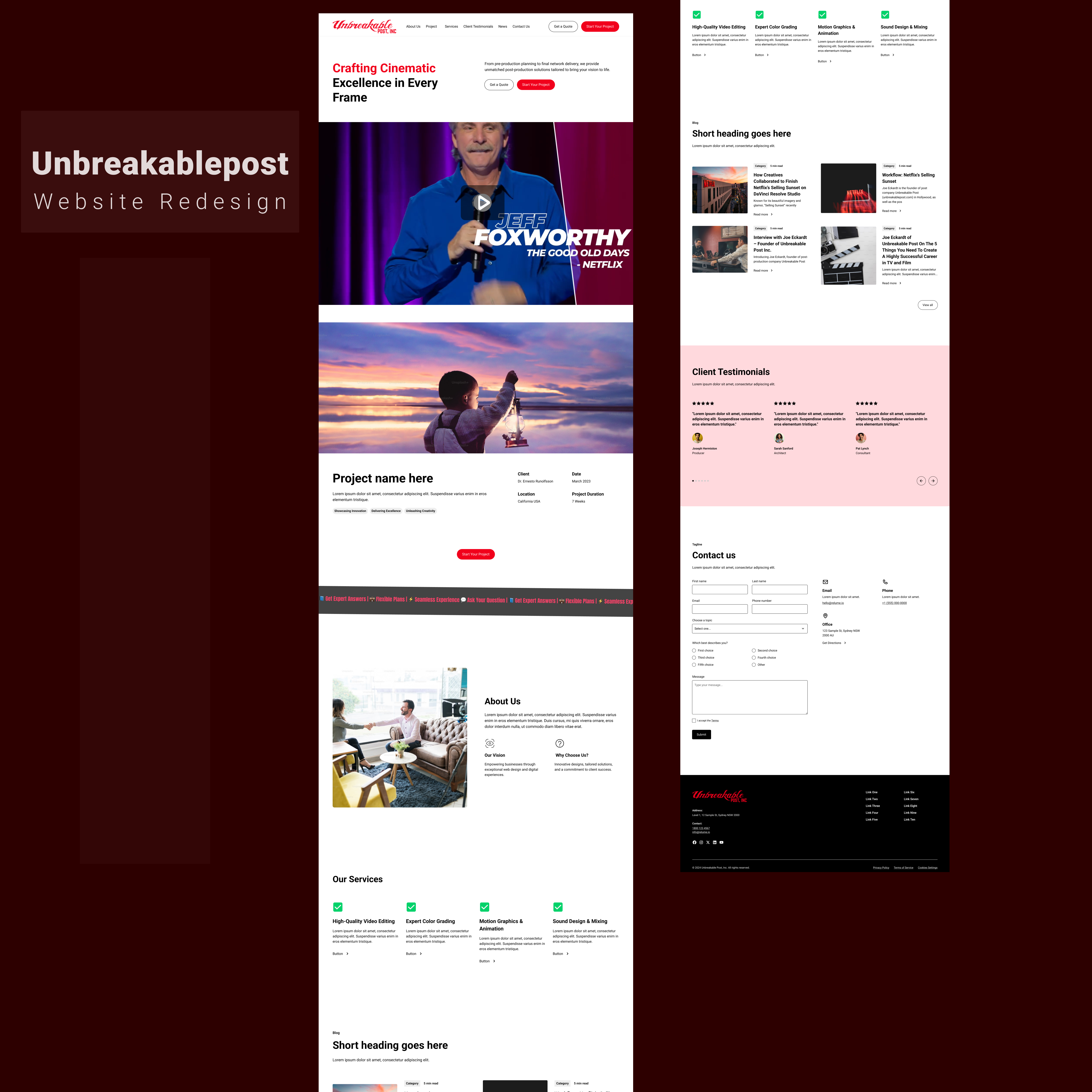 Web Design by AAA Studio for this project | Design #34232668