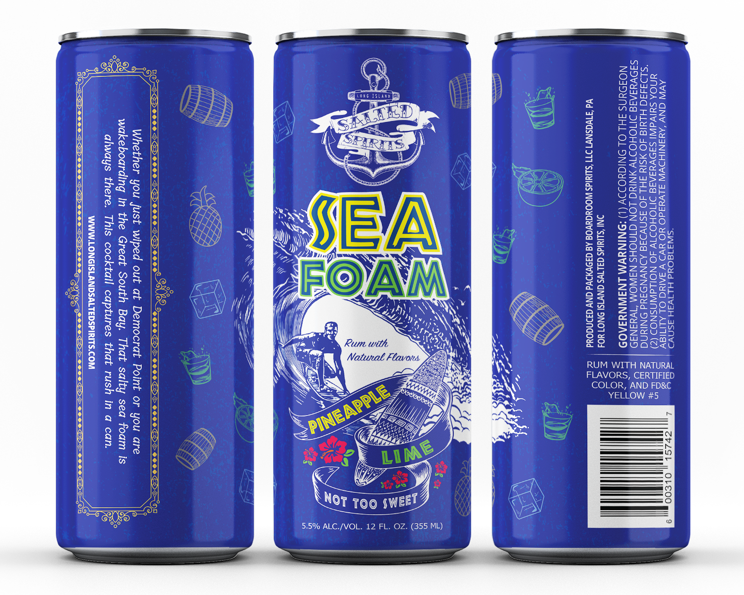 Label Design by Navisol Creatives for Long Island salted spirits inc  | Design #34236106