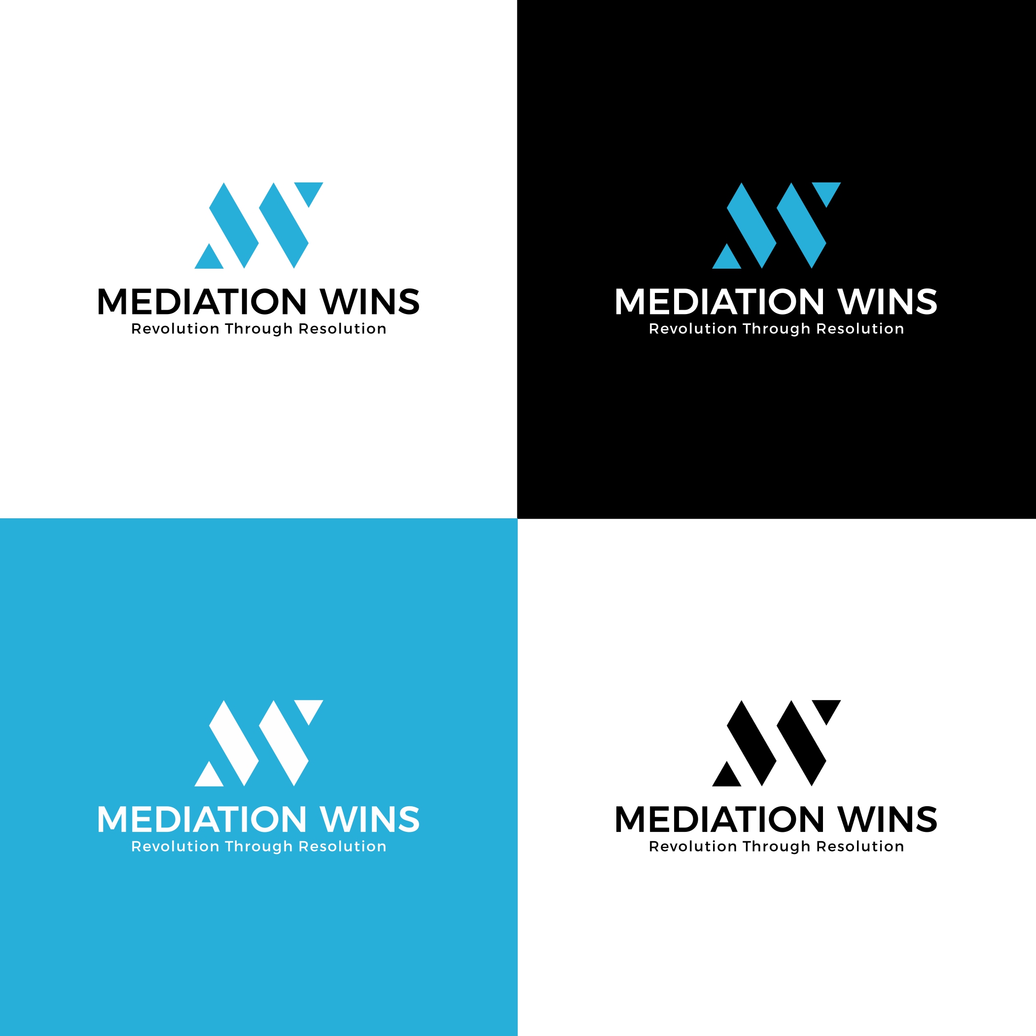 Logo Design by Bingah for MEDIATION WINS LLC | Design #34263134