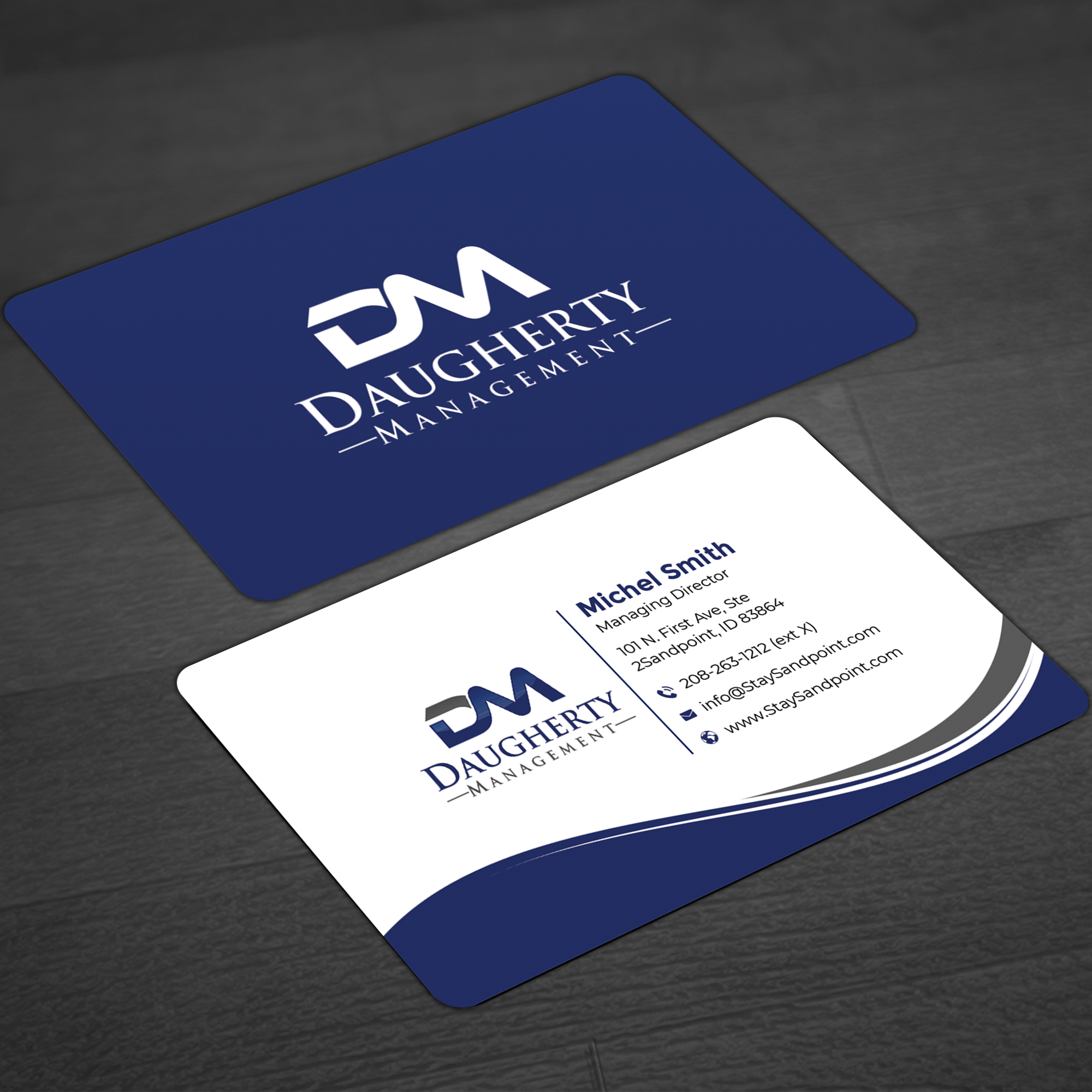 Diseño de Tarjeta de Presentación por Graphixpointt para Daugherty Management LLC | Diseño #34234271