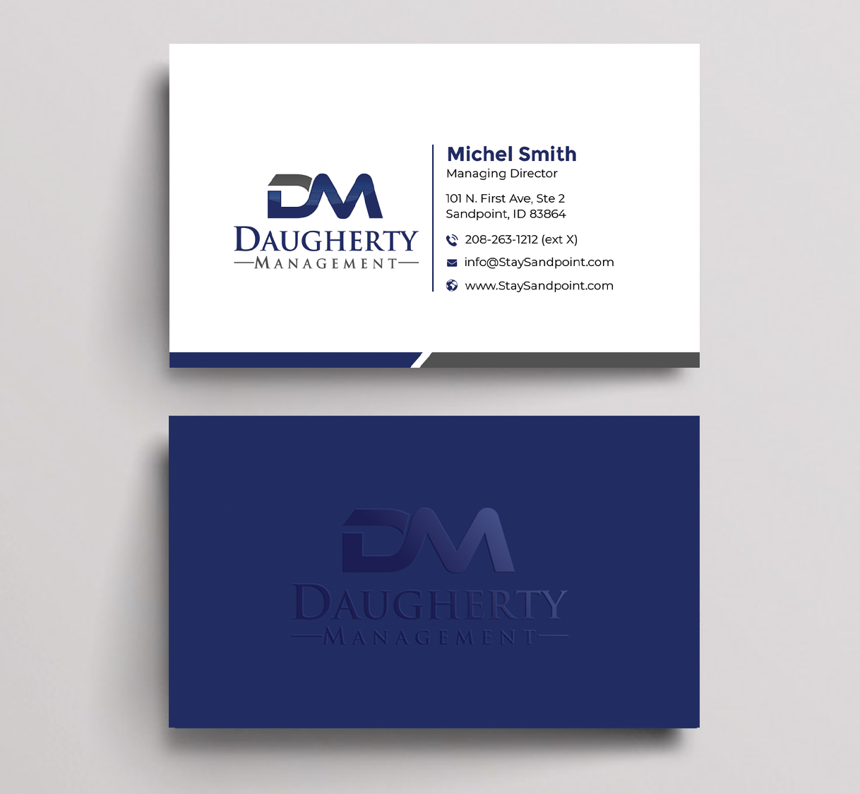 Business Card Design by Graphixpointt for Daugherty Management LLC | Design #34236387