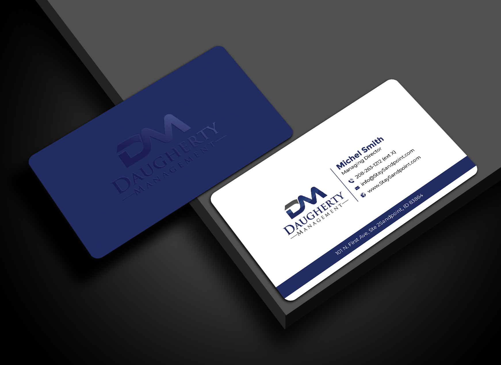 Diseño de Tarjeta de Presentación por Graphixpointt para Daugherty Management LLC | Diseño #34236391
