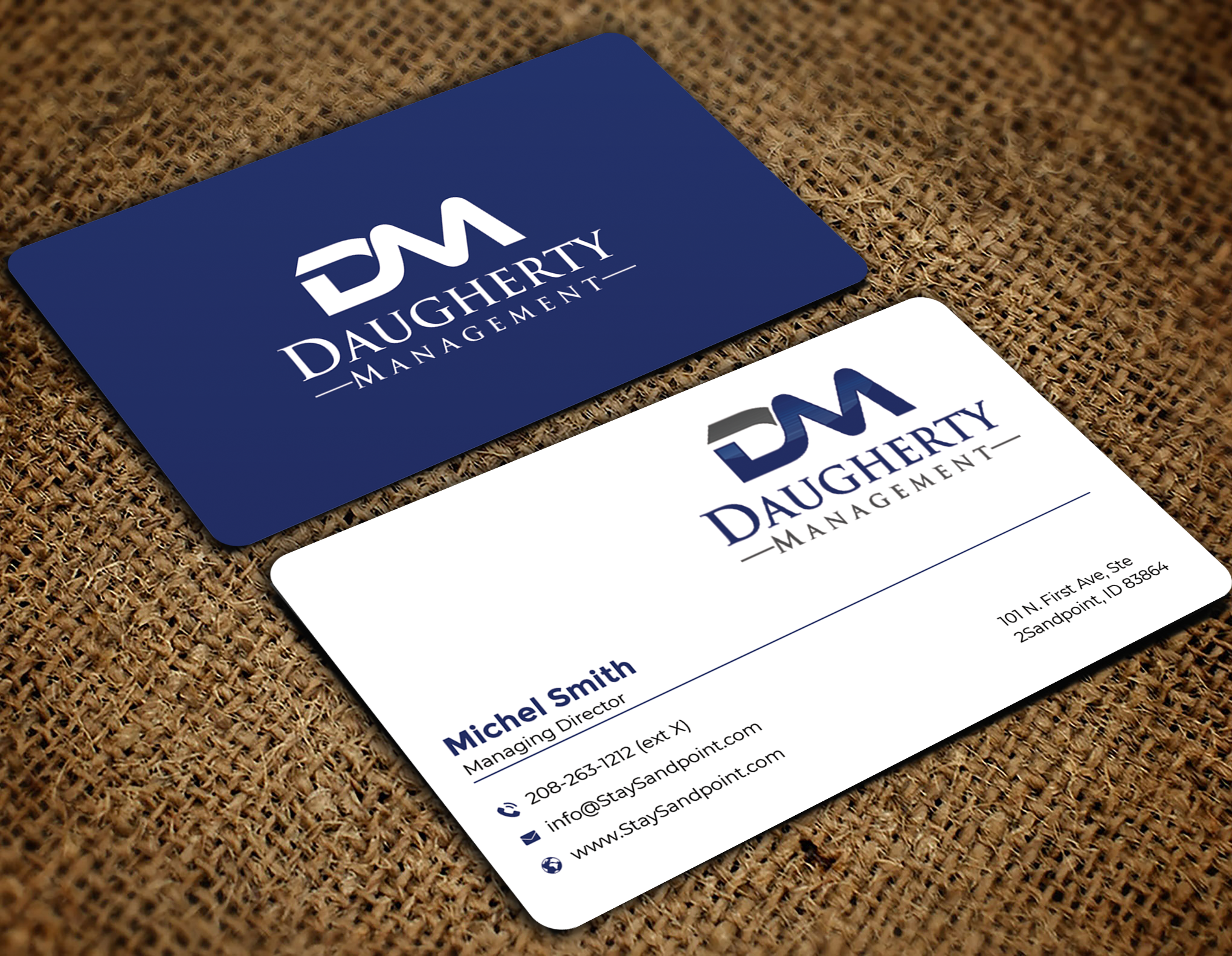 Diseño de Tarjeta de Presentación por Graphixpointt para Daugherty Management LLC | Diseño #34236437
