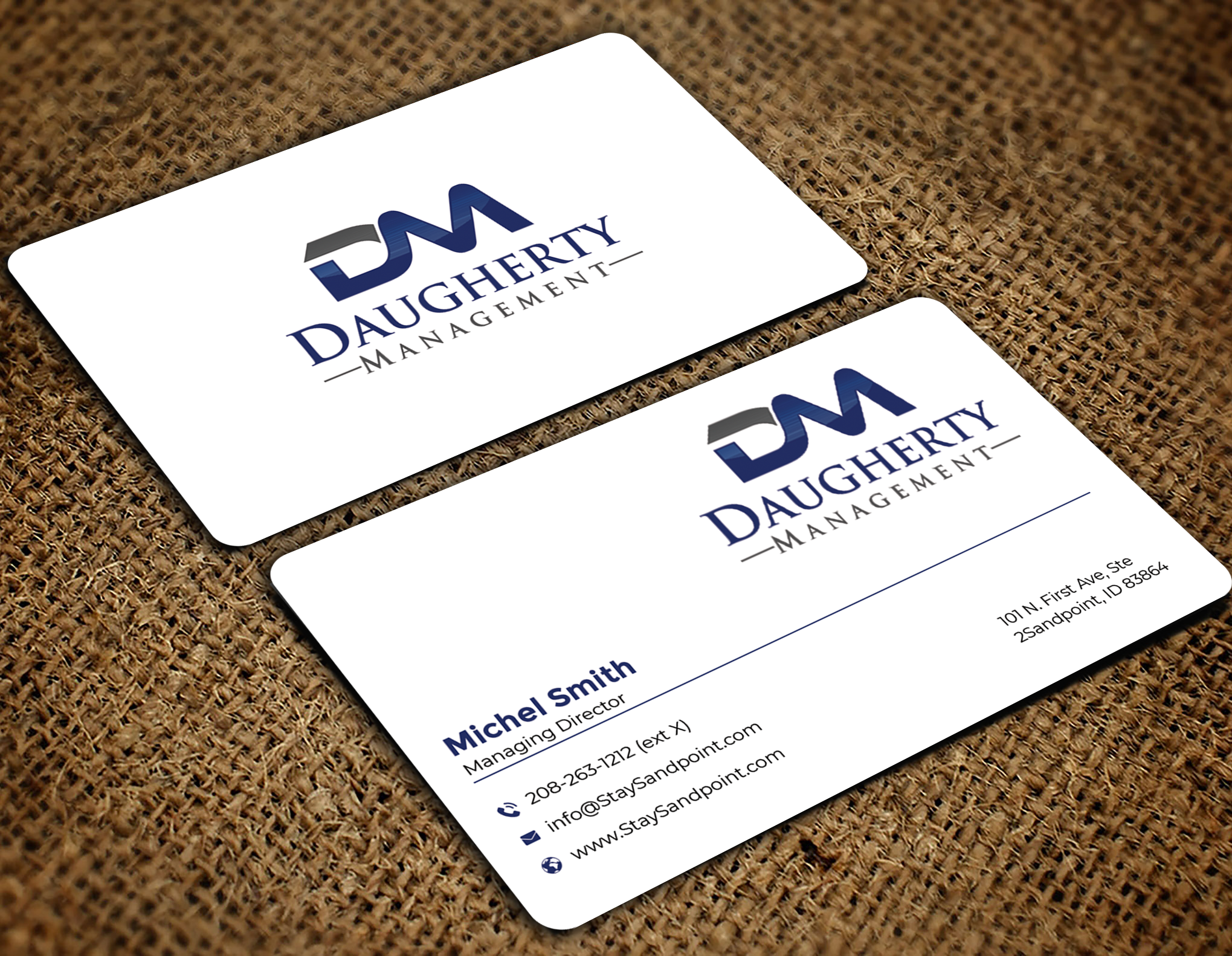 Diseño de Tarjeta de Presentación por Graphixpointt para Daugherty Management LLC | Diseño #34236438