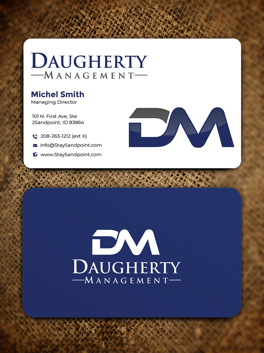 Diseño de Tarjeta de Presentación por Graphixpointt para Daugherty Management LLC | Diseño #34237977