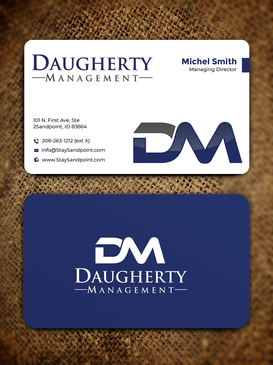 Business Card Design by Graphixpointt for Daugherty Management LLC | Design #34238013