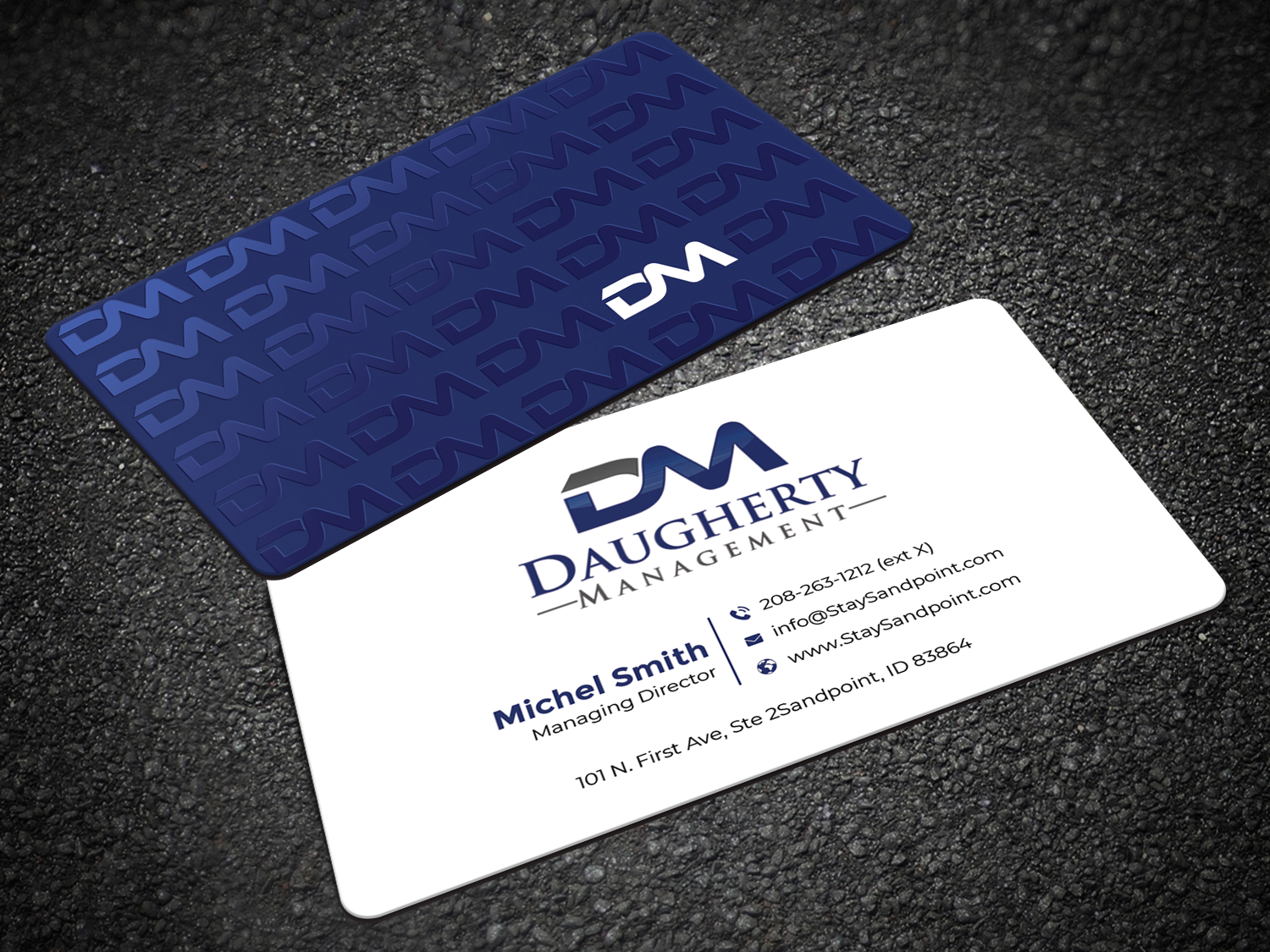 Diseño de Tarjeta de Presentación por Graphixpointt para Daugherty Management LLC | Diseño #34238263