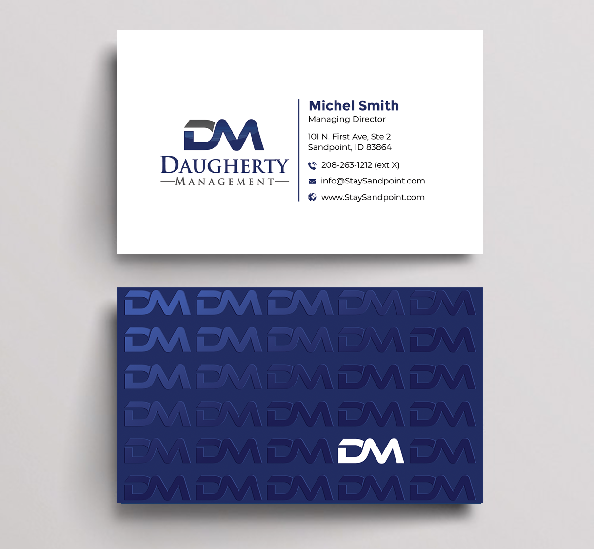 Diseño de Tarjeta de Presentación por Graphixpointt para Daugherty Management LLC | Diseño #34238287