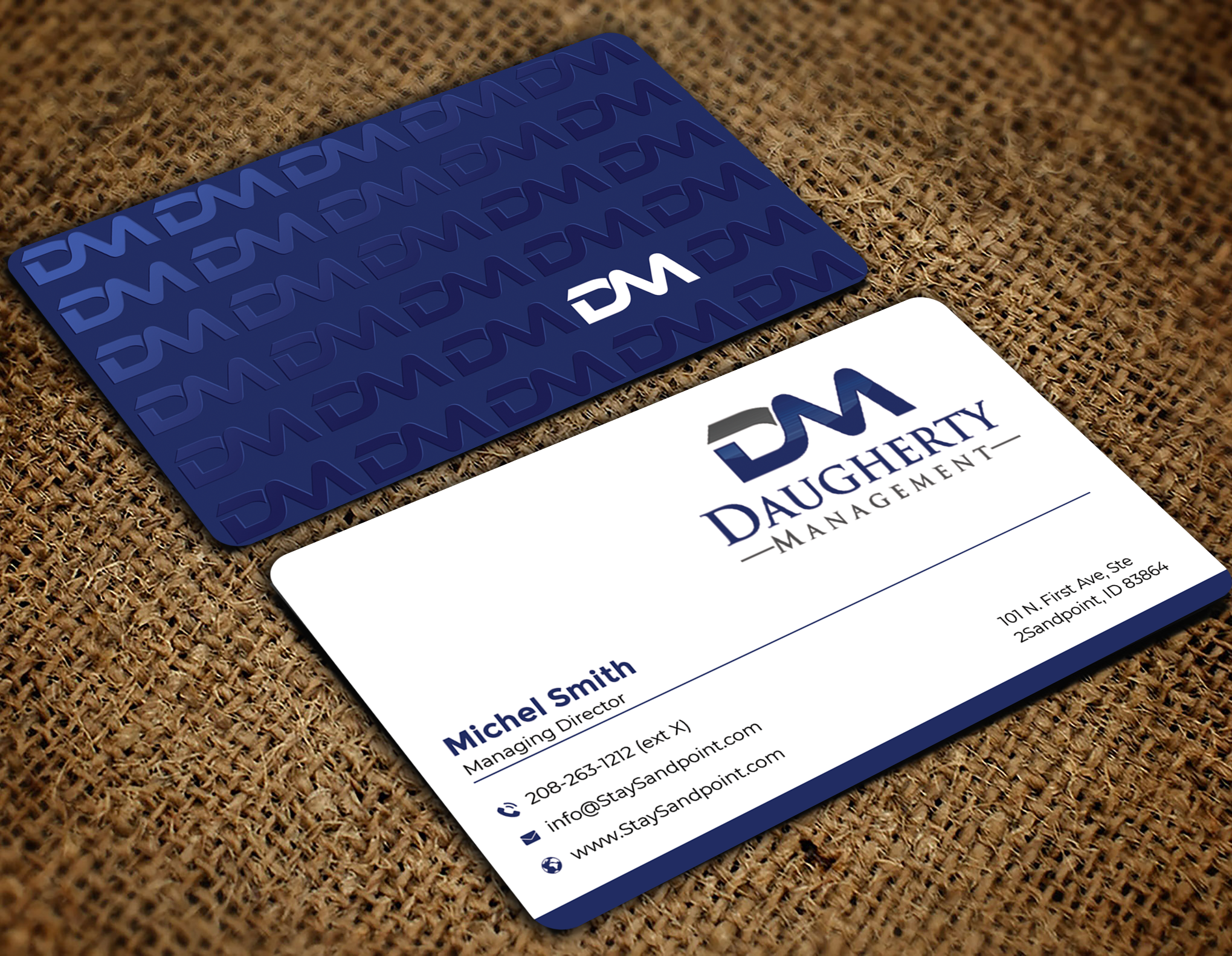 Diseño de Tarjeta de Presentación por Graphixpointt para Daugherty Management LLC | Diseño #34238305