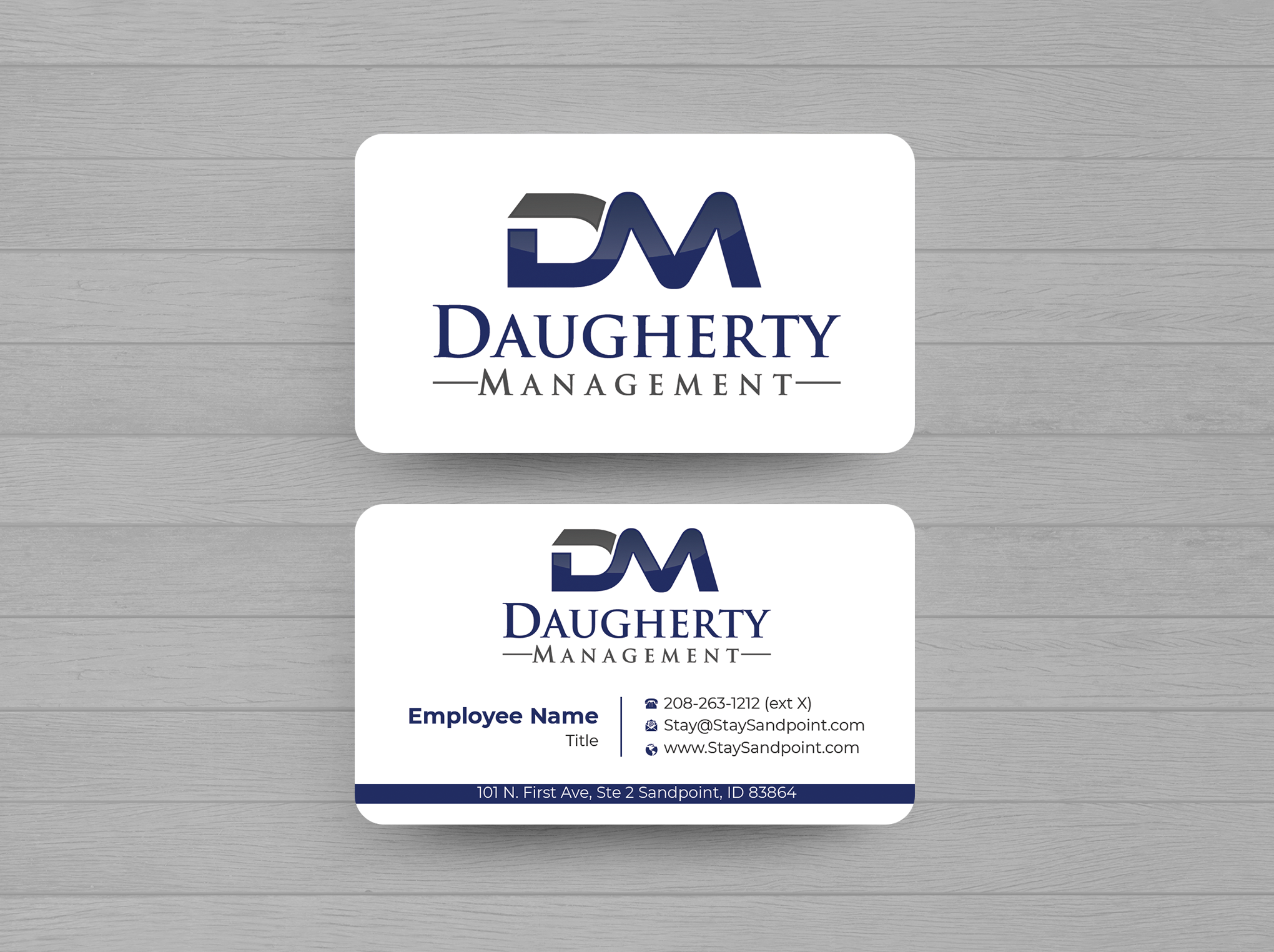 Diseño de Tarjeta de Presentación por Expert Bappy para Daugherty Management LLC | Diseño #34240762