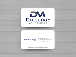 Business Card Design by Expert Bappy for Daugherty Management LLC | Design: #34240763