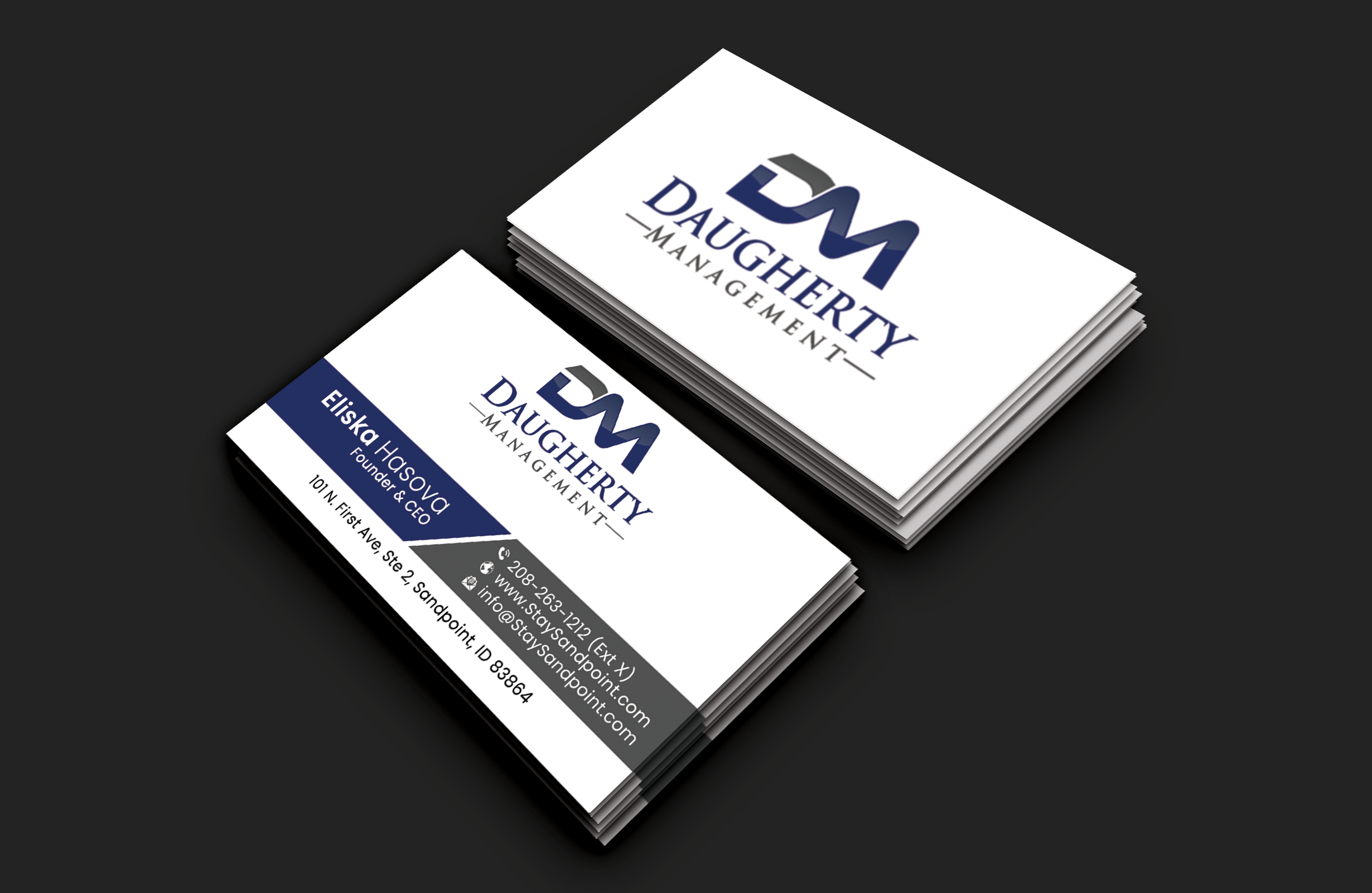 Business Card Design by DesignerShahadat for Daugherty Management LLC | Design #34234491