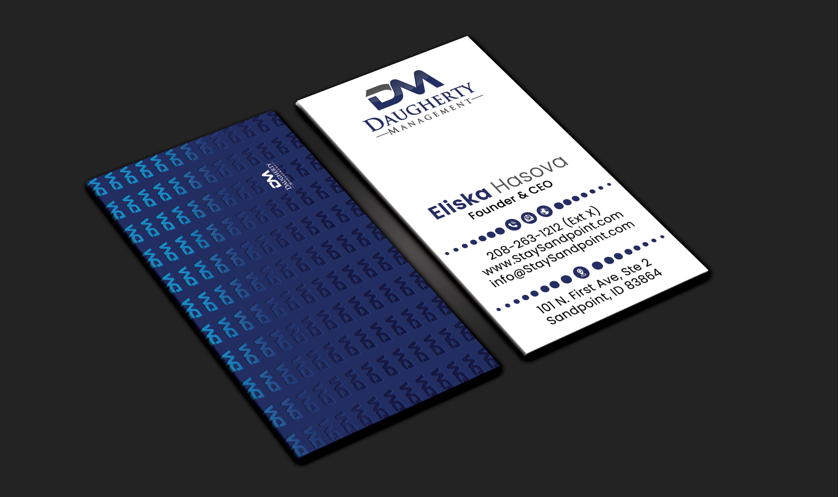 Diseño de Tarjeta de Presentación por DesignerShahadat para Daugherty Management LLC | Diseño #34234793