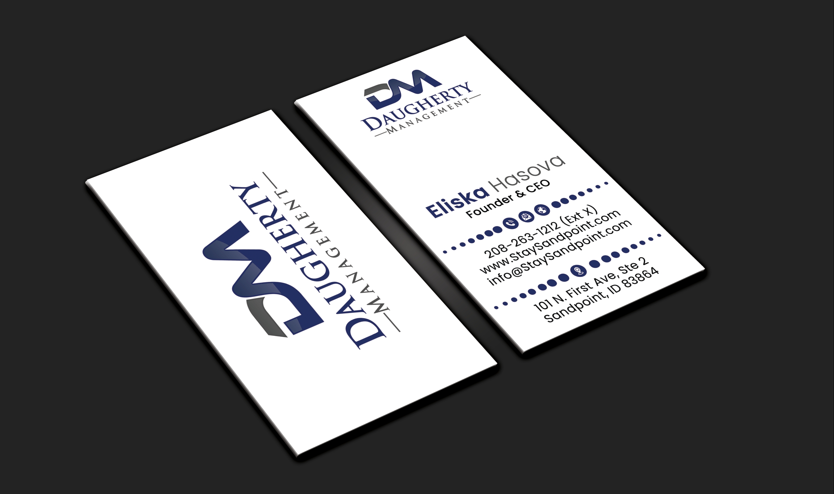 Diseño de Tarjeta de Presentación por DesignerShahadat para Daugherty Management LLC | Diseño #34234795