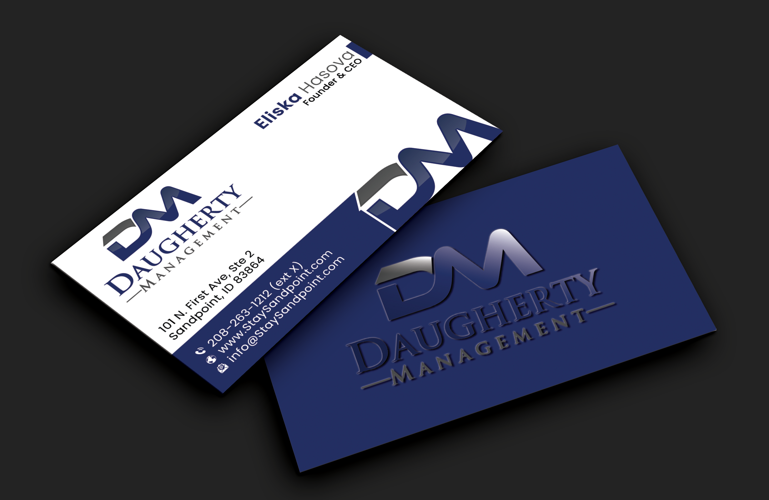 Diseño de Tarjeta de Presentación por DesignerShahadat para Daugherty Management LLC | Diseño #34234796