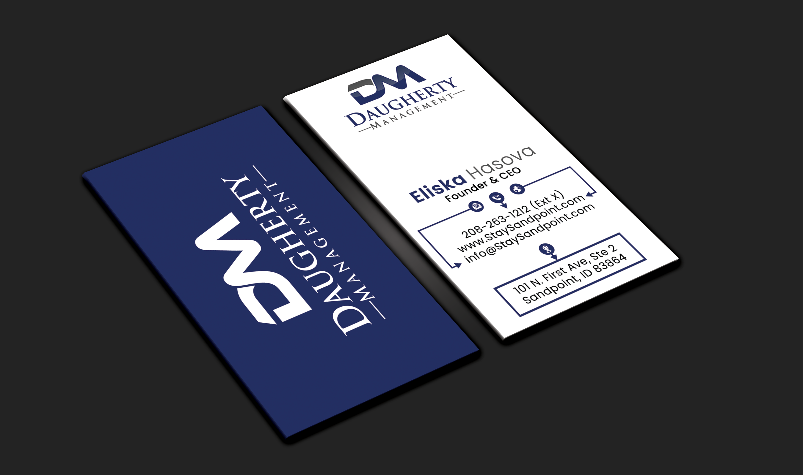 Diseño de Tarjeta de Presentación por DesignerShahadat para Daugherty Management LLC | Diseño #34234799