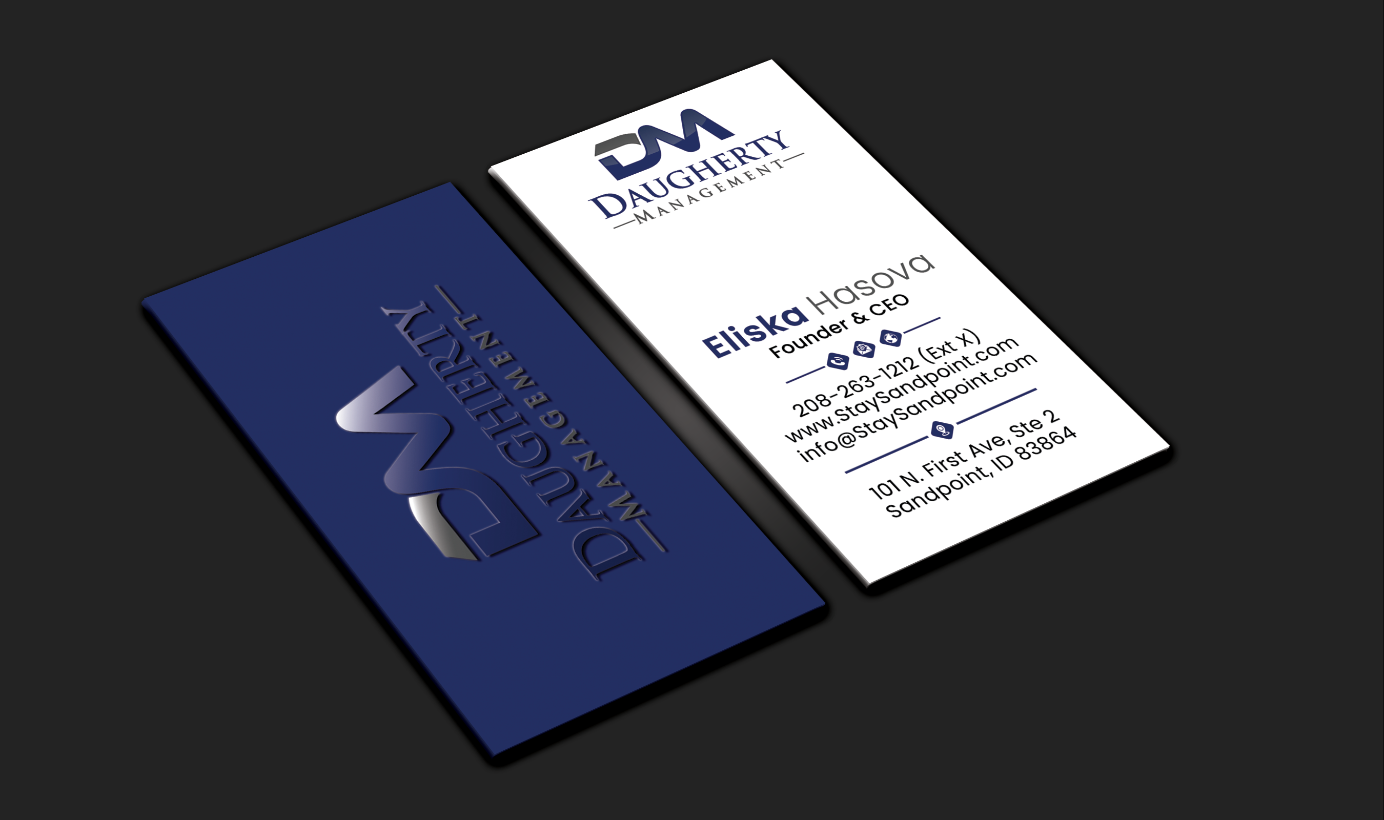 Diseño de Tarjeta de Presentación por DesignerShahadat para Daugherty Management LLC | Diseño #34234806