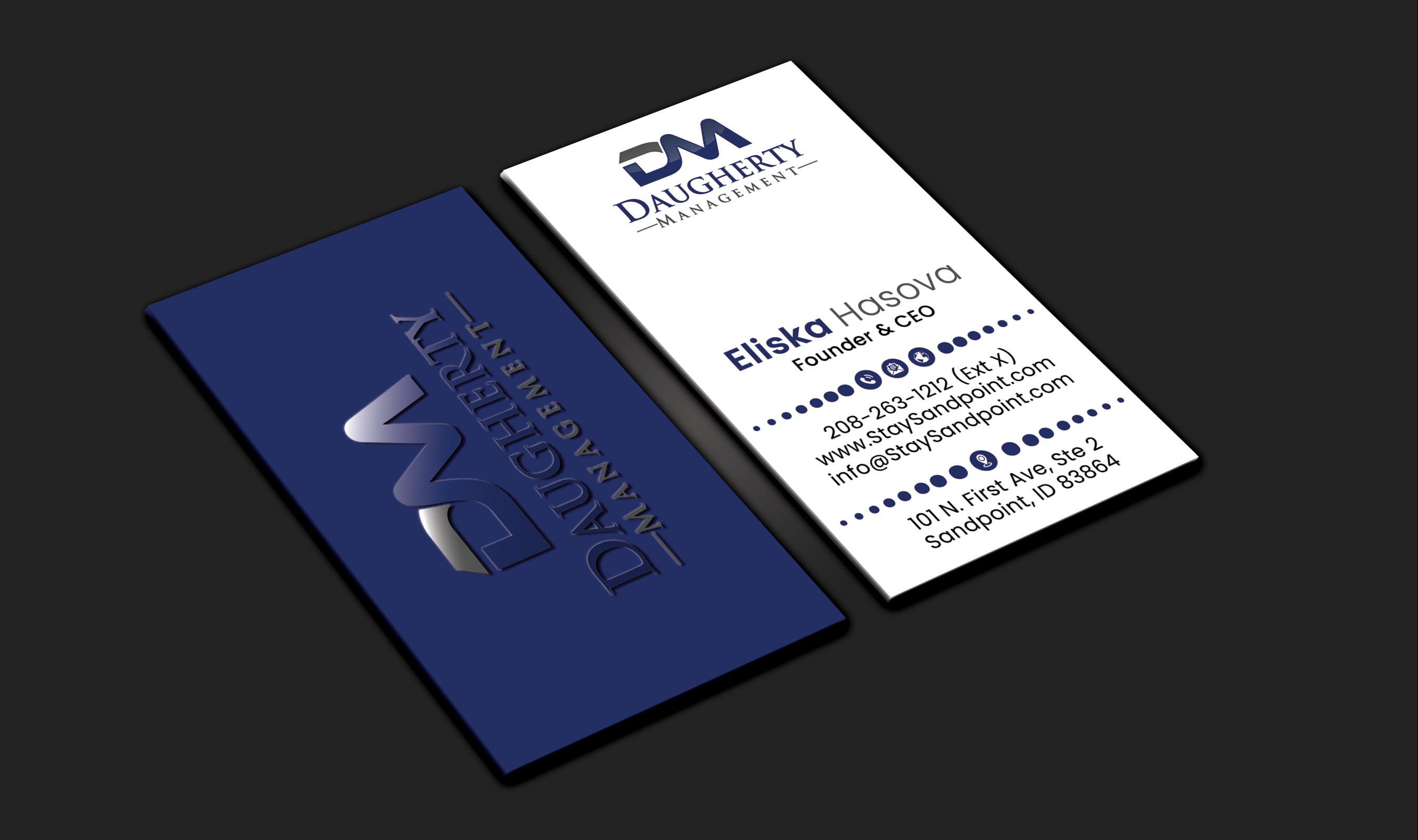 Business Card Design by DesignerShahadat for Daugherty Management LLC | Design #34234807