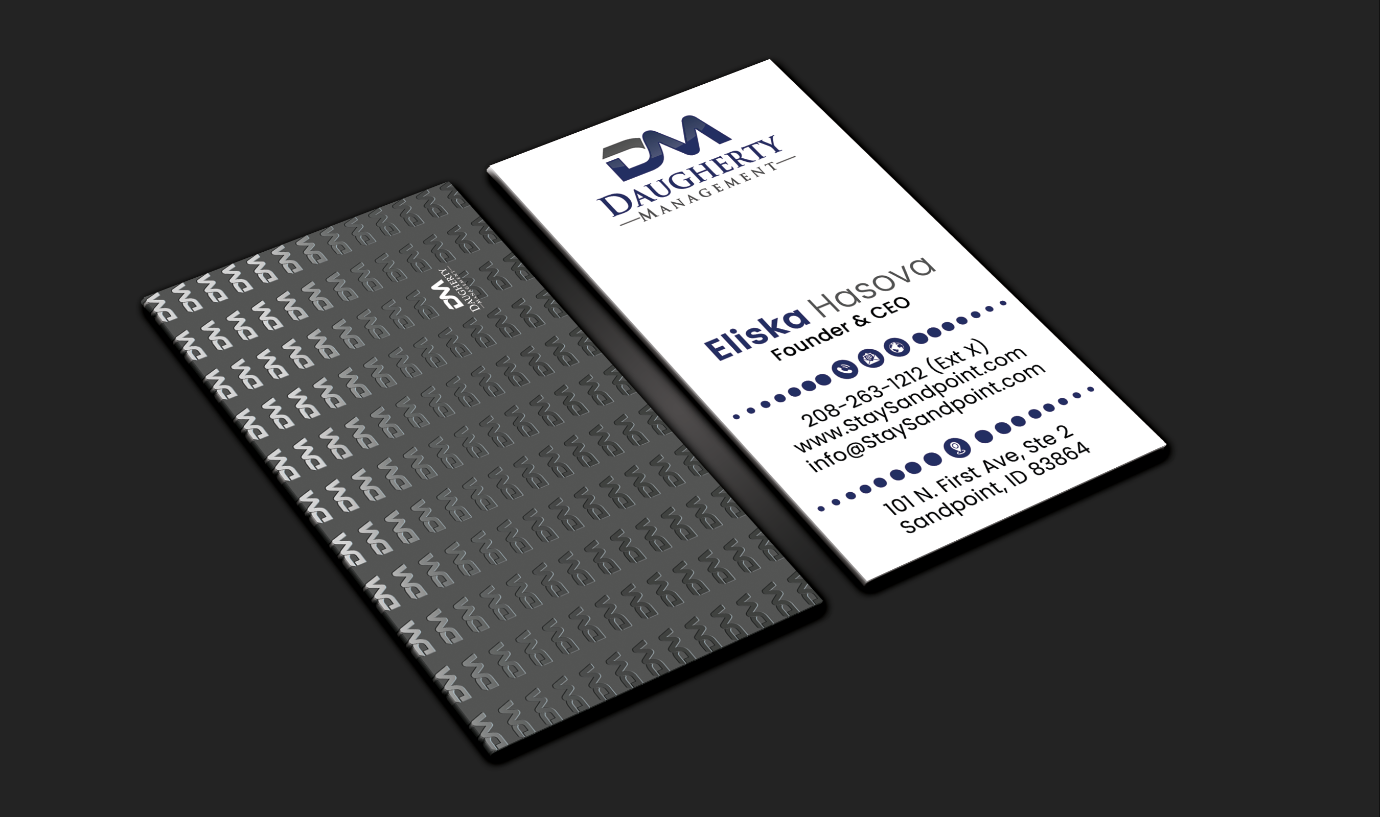 Diseño de Tarjeta de Presentación por DesignerShahadat para Daugherty Management LLC | Diseño #34234808