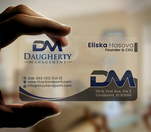 Business Card Design by DesignerShahadat for Daugherty Management LLC | Design: #34238057