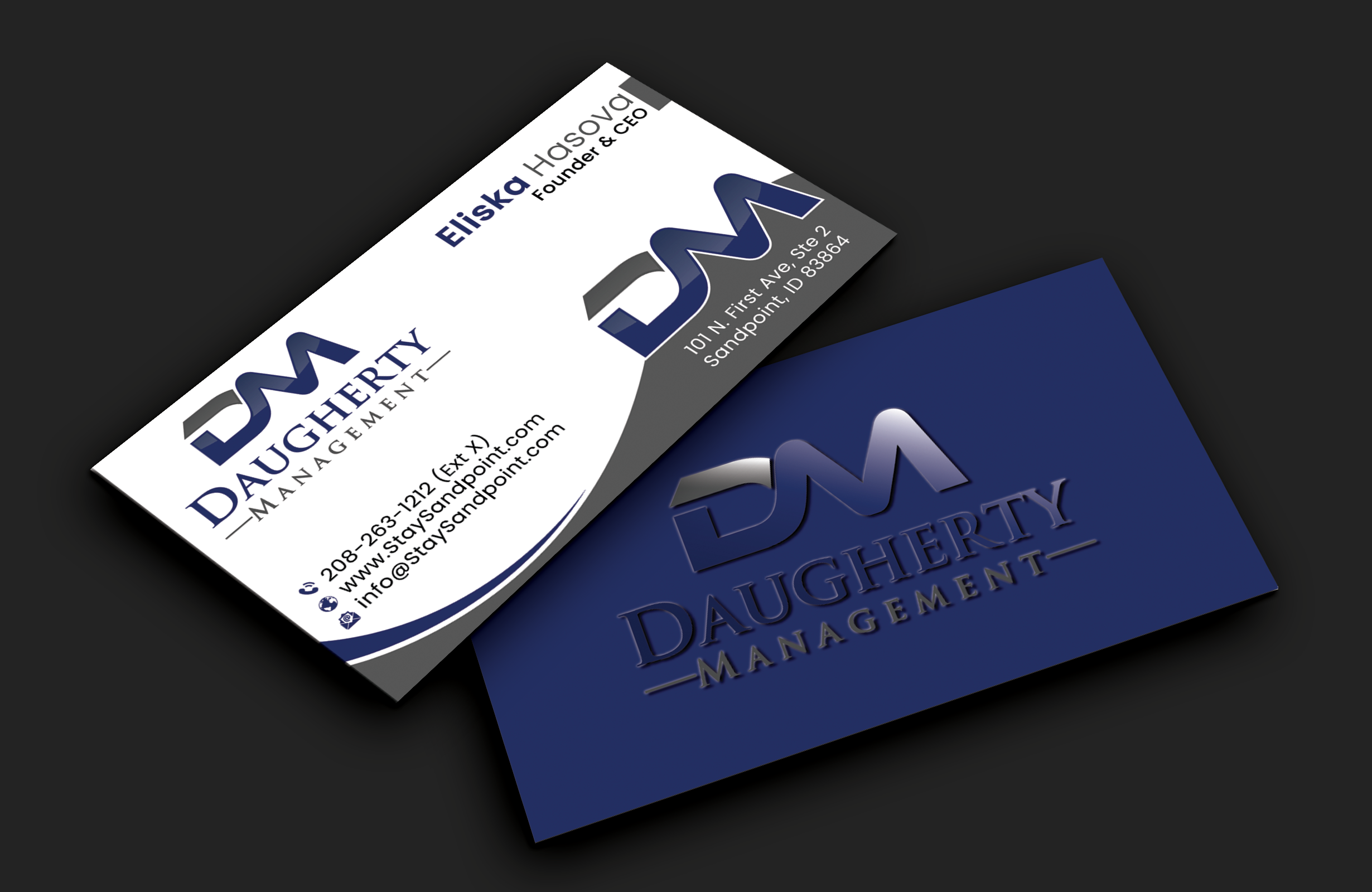 Business Card Design by DesignerShahadat for Daugherty Management LLC | Design #34238059