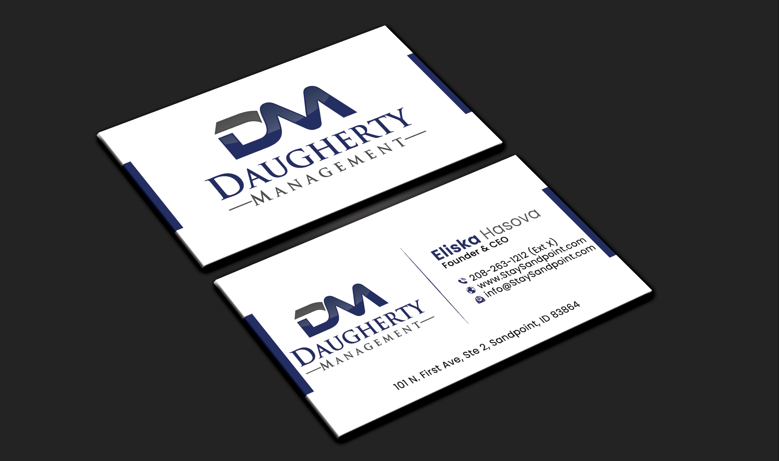 Diseño de Tarjeta de Presentación por DesignerShahadat para Daugherty Management LLC | Diseño #34238417