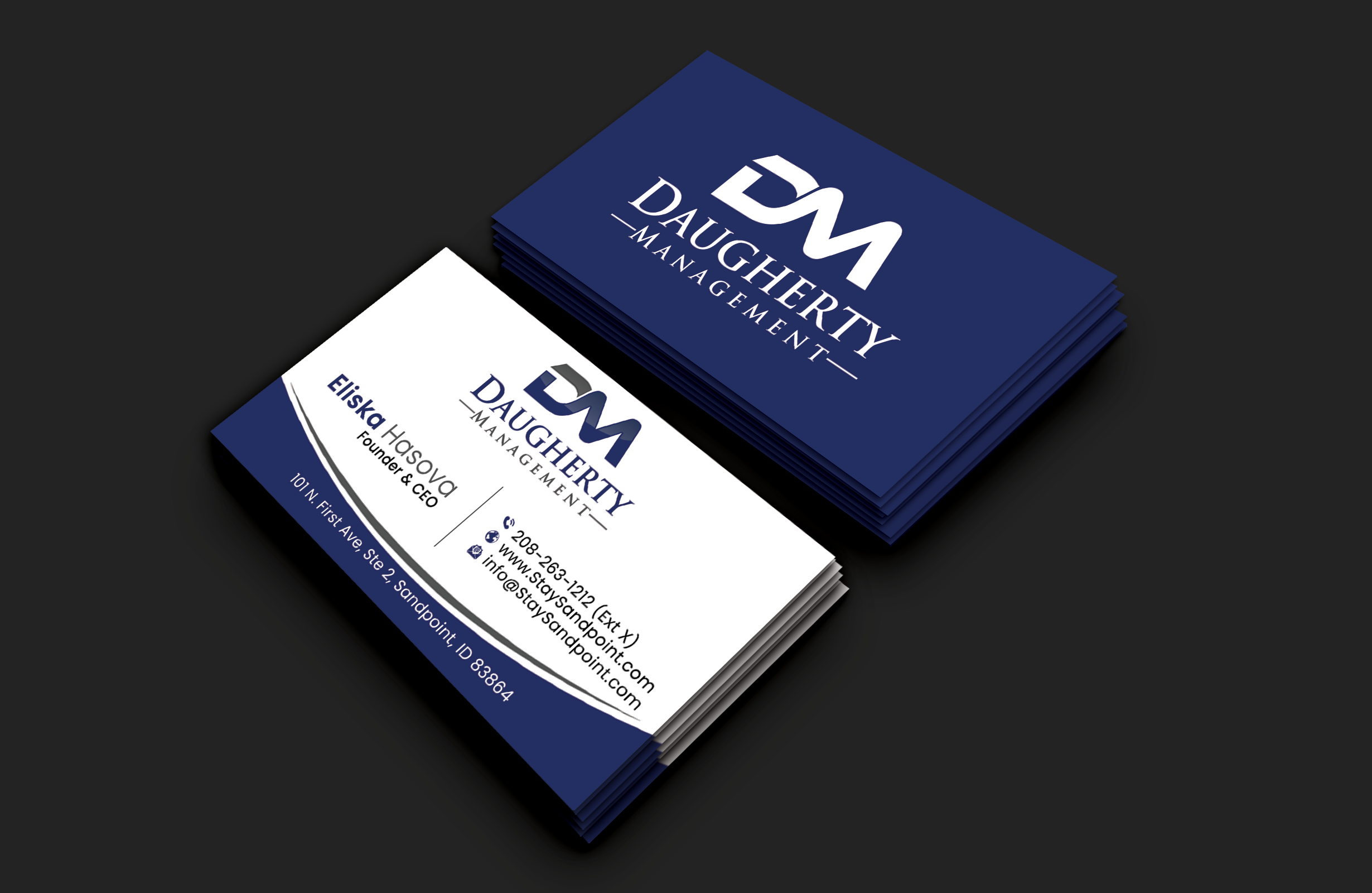Business Card Design by DesignerShahadat for Daugherty Management LLC | Design #34238441