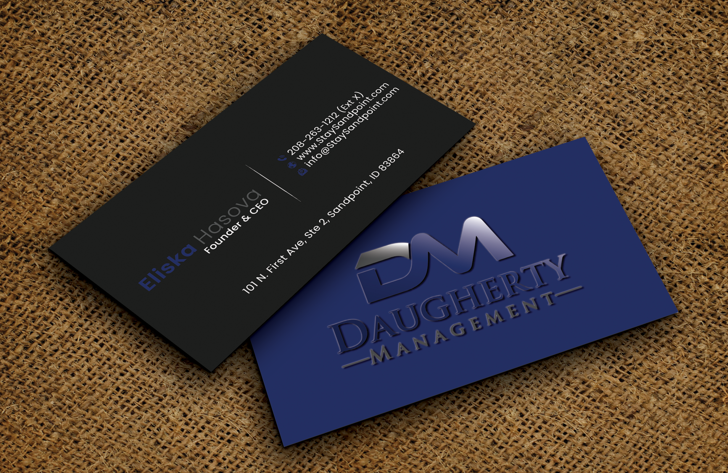 Diseño de Tarjeta de Presentación por DesignerShahadat para Daugherty Management LLC | Diseño #34238443