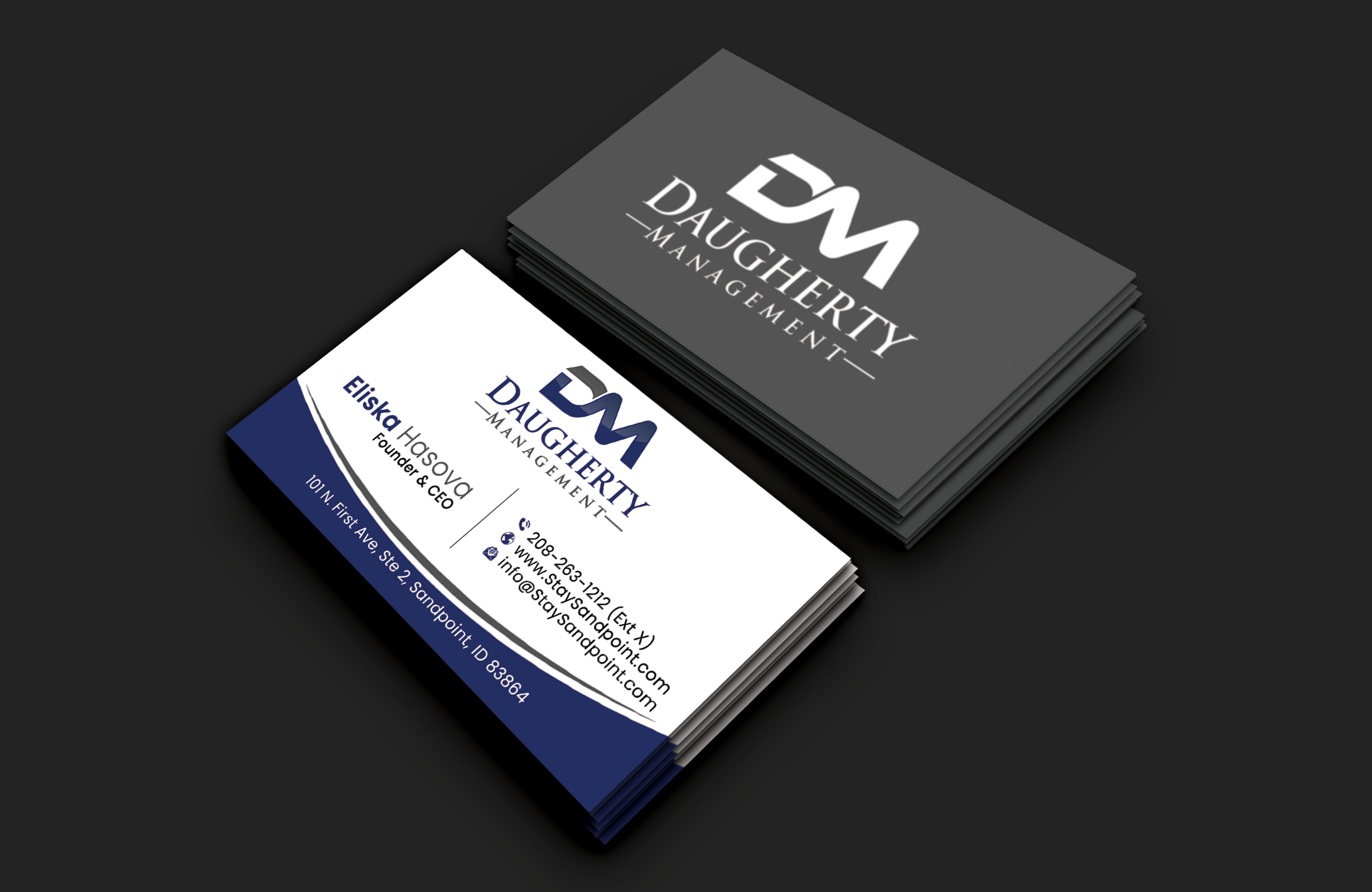 Visitenkarten-Design von DesignerShahadat für Daugherty Management LLC | Design #34238444
