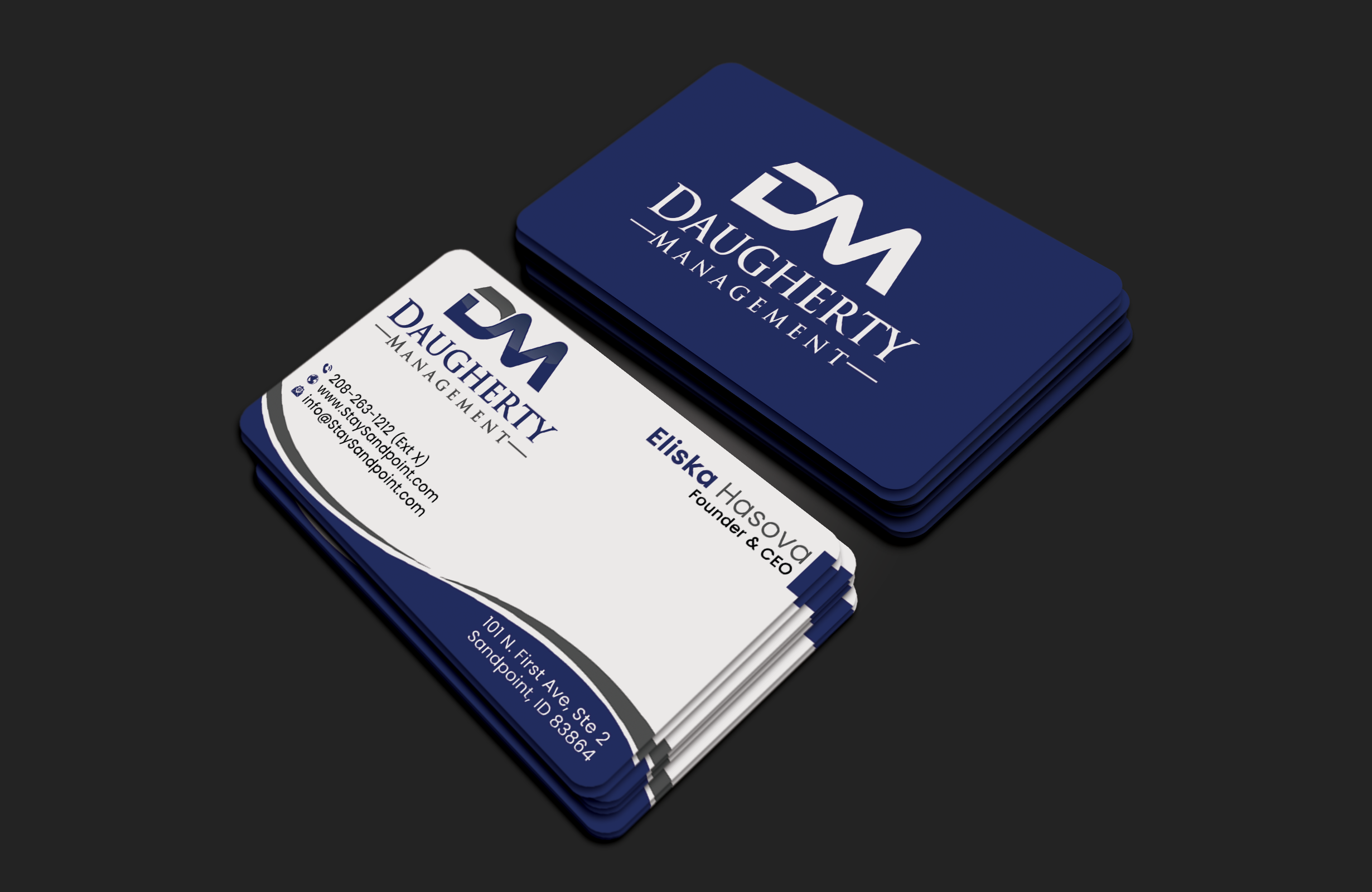 Diseño de Tarjeta de Presentación por DesignerShahadat para Daugherty Management LLC | Diseño #34238703