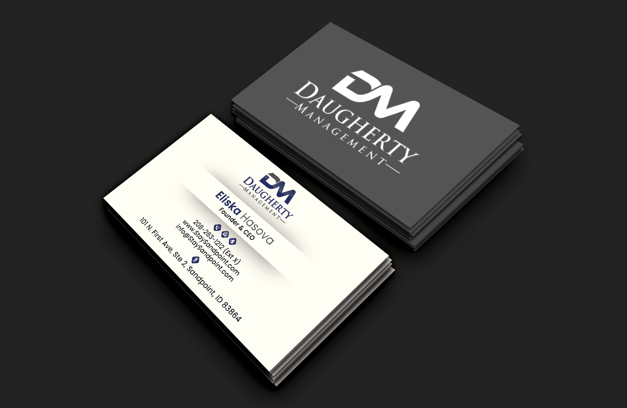 Business Card Design by DesignerShahadat for Daugherty Management LLC | Design #34238707