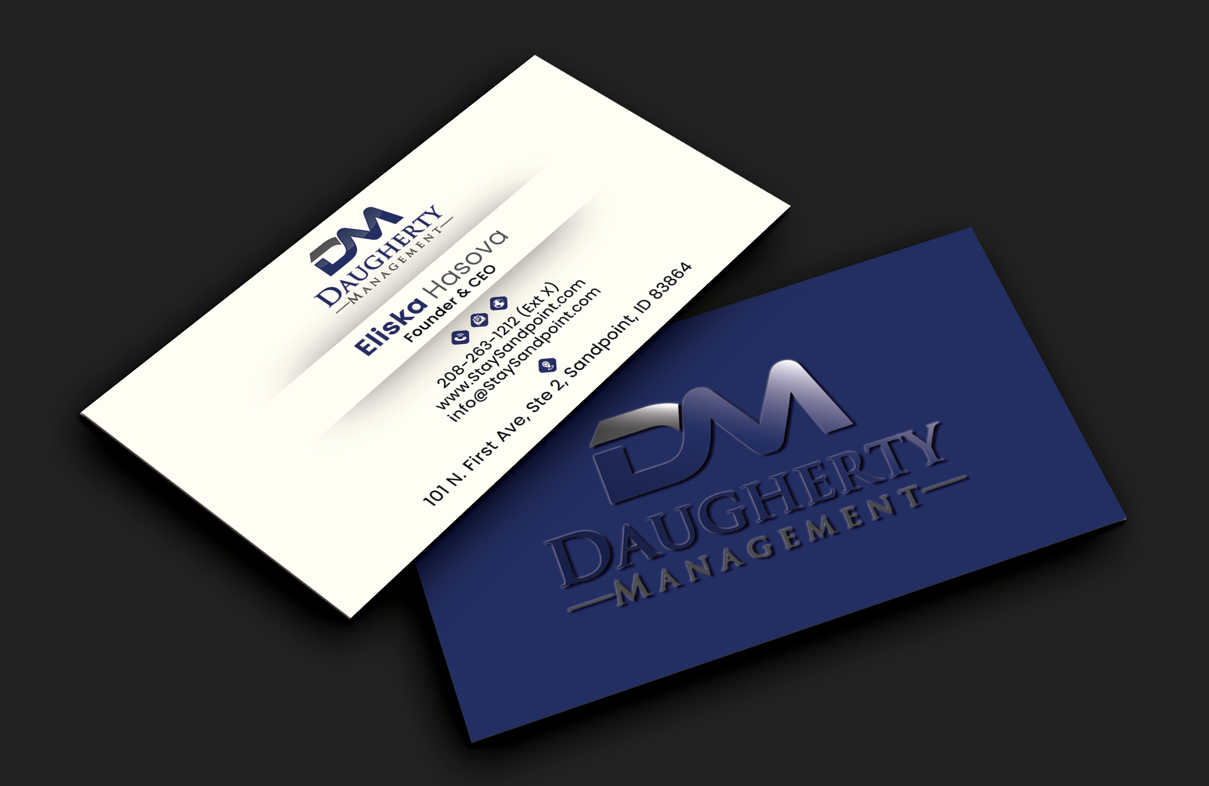 Business Card Design by DesignerShahadat for Daugherty Management LLC | Design #34238711