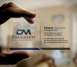 Business Card Design by DesignerShahadat for Daugherty Management LLC | Design: #34238844