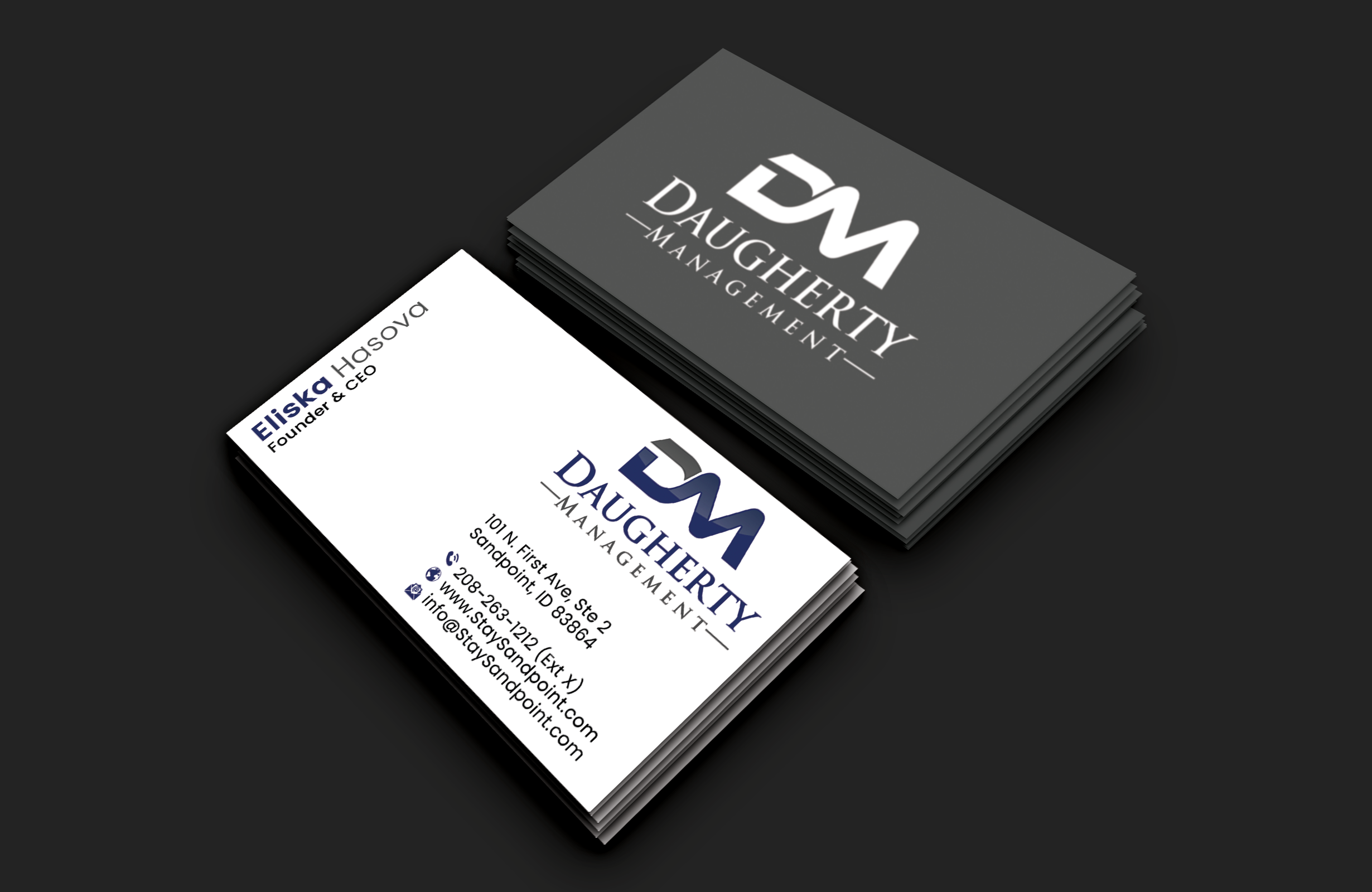 Diseño de Tarjeta de Presentación por DesignerShahadat para Daugherty Management LLC | Diseño #34238856