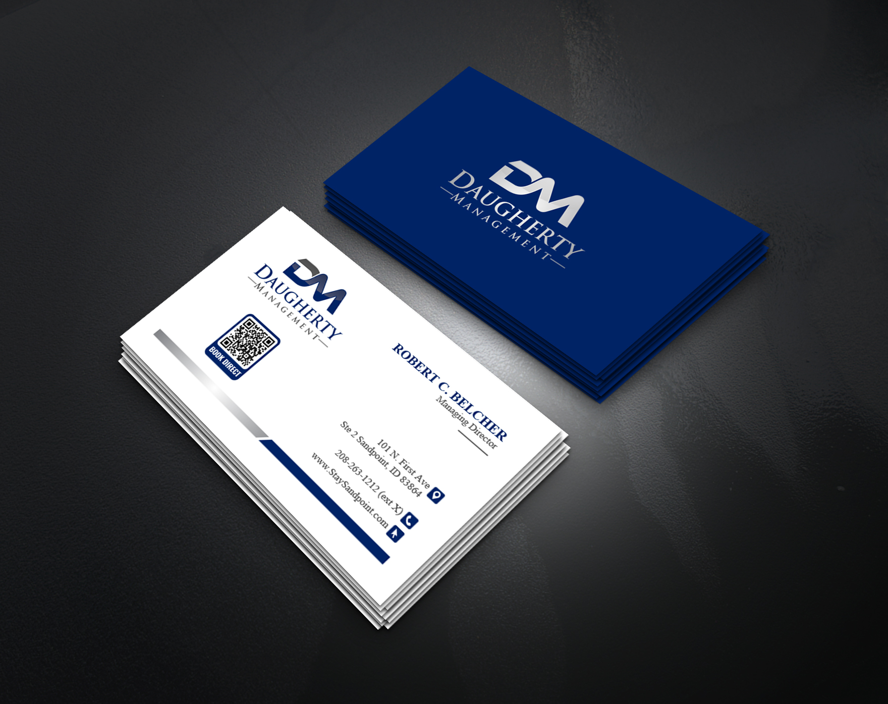 Diseño de Tarjeta de Presentación por artbitin para Daugherty Management LLC | Diseño #34237125