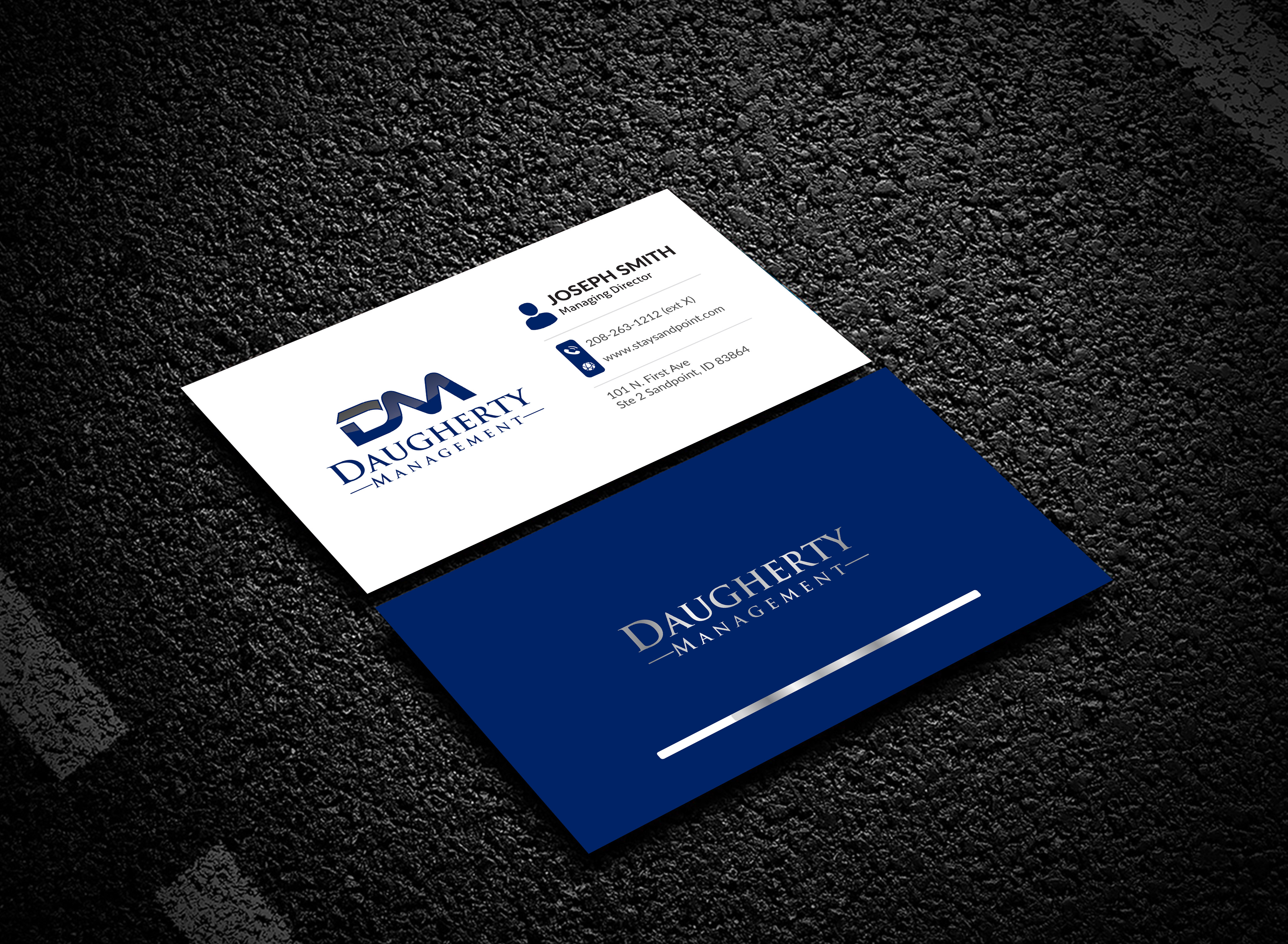 Diseño de Tarjeta de Presentación por artbitin para Daugherty Management LLC | Diseño #34243680