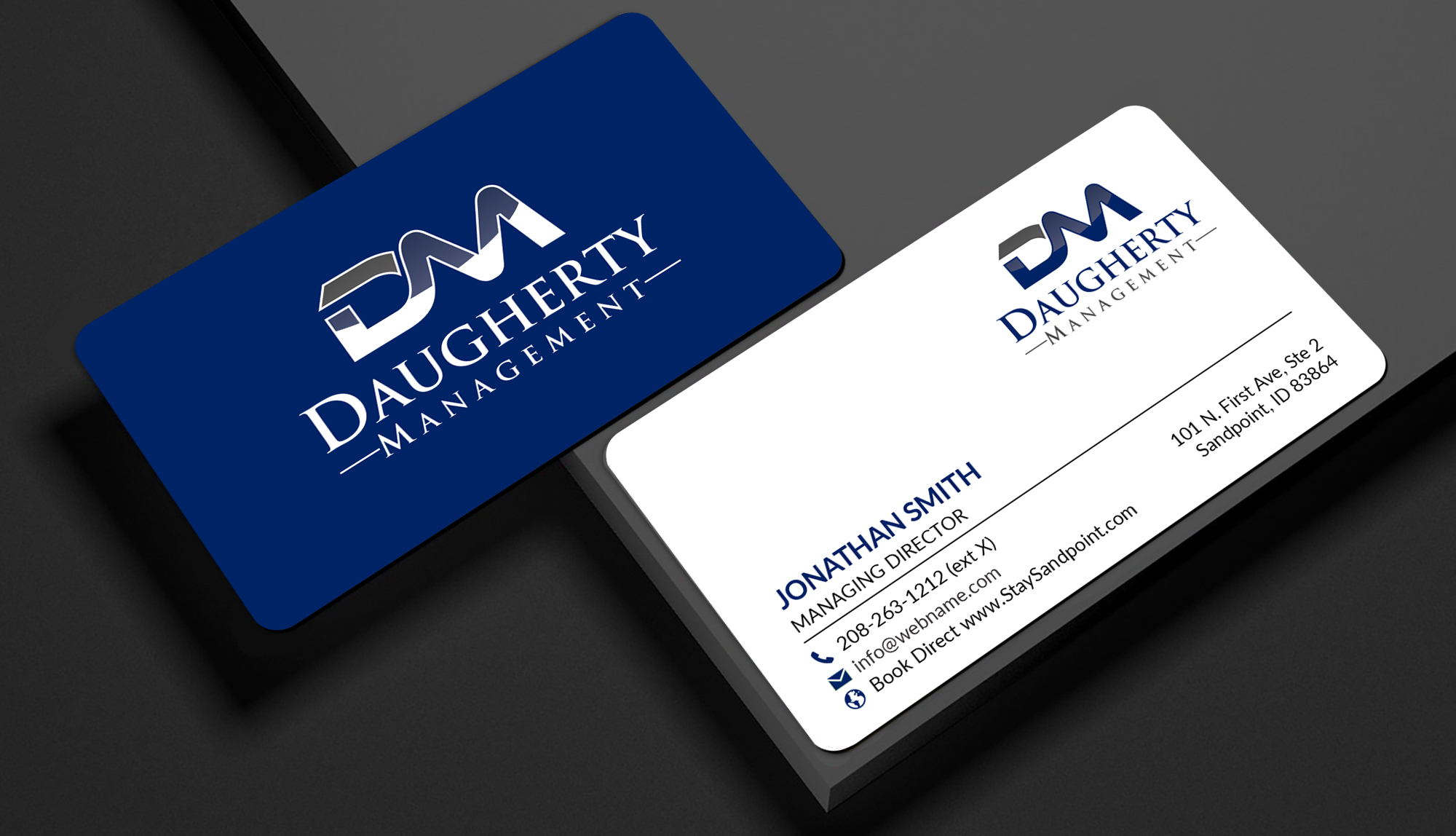 Diseño de Tarjeta de Presentación por designer1975 para Daugherty Management LLC | Diseño #34234527
