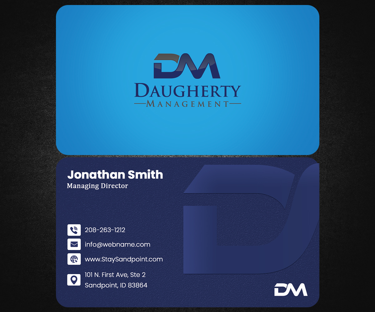 Business Card Design by rainbowmagic2017 for Daugherty Management LLC | Design #34244960