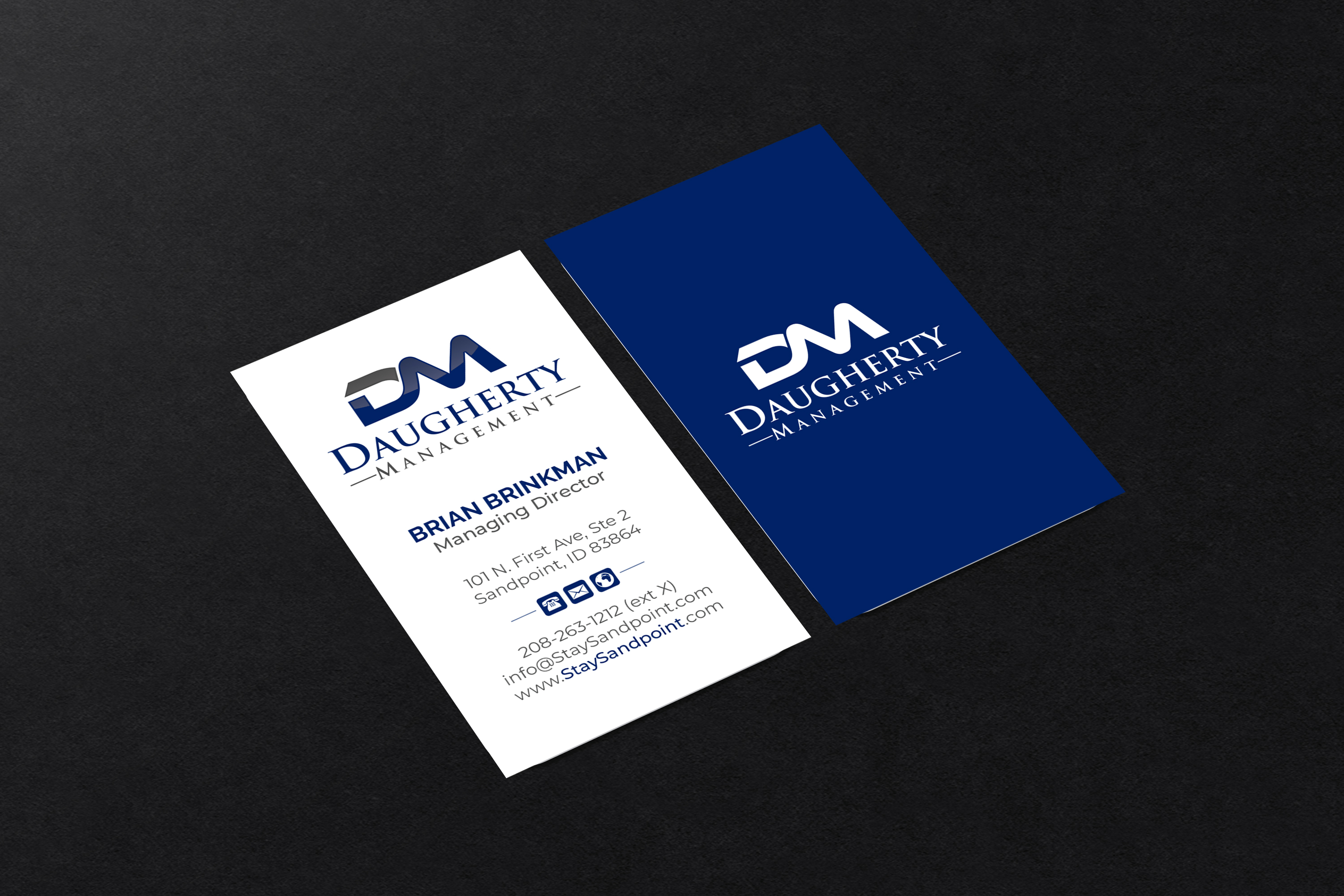 Diseño de Tarjeta de Presentación por R.design para Daugherty Management LLC | Diseño #34234678