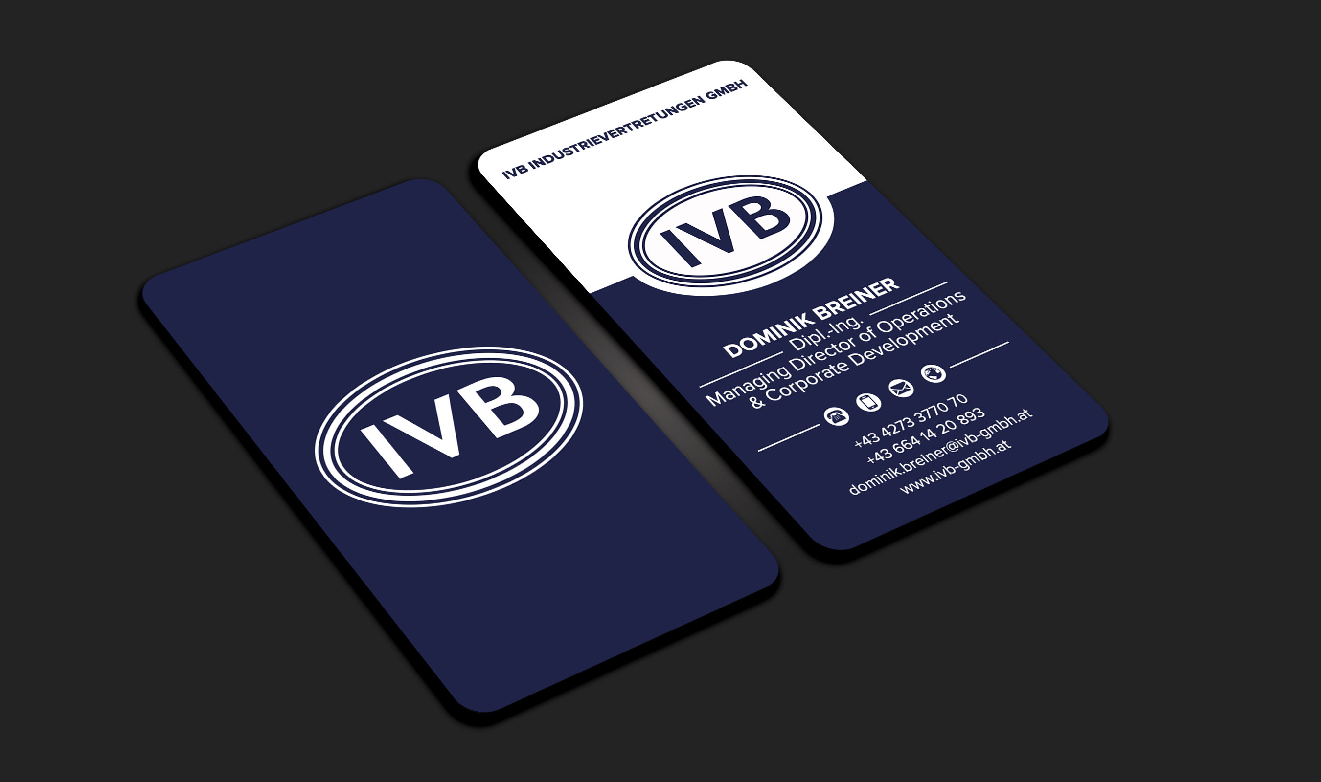 Business Card Design by sadikul islam for IVB Industrievertretungen GmbH | Design #34252109