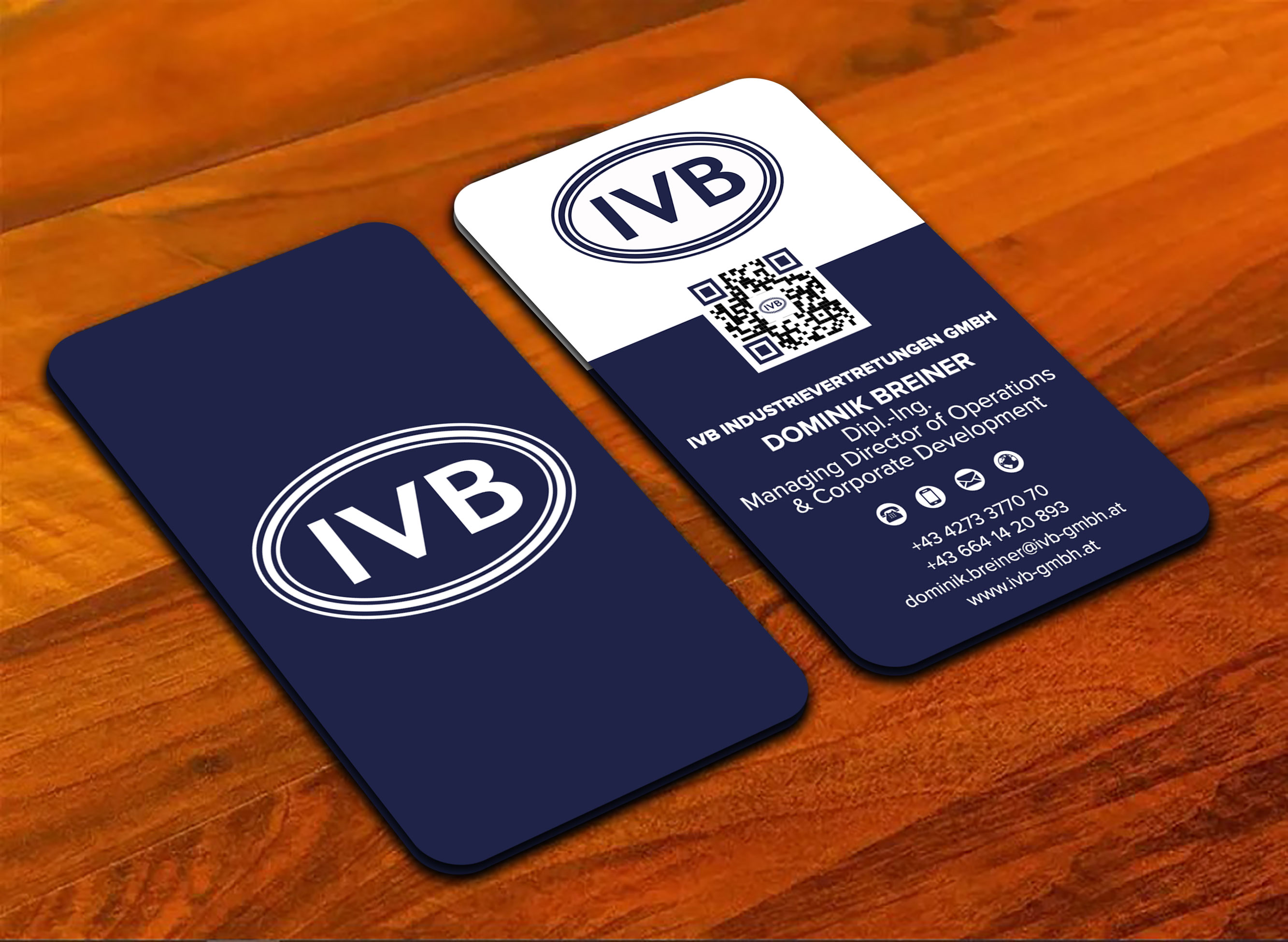 Business Card Design by sadikul islam for IVB Industrievertretungen GmbH | Design #34253400