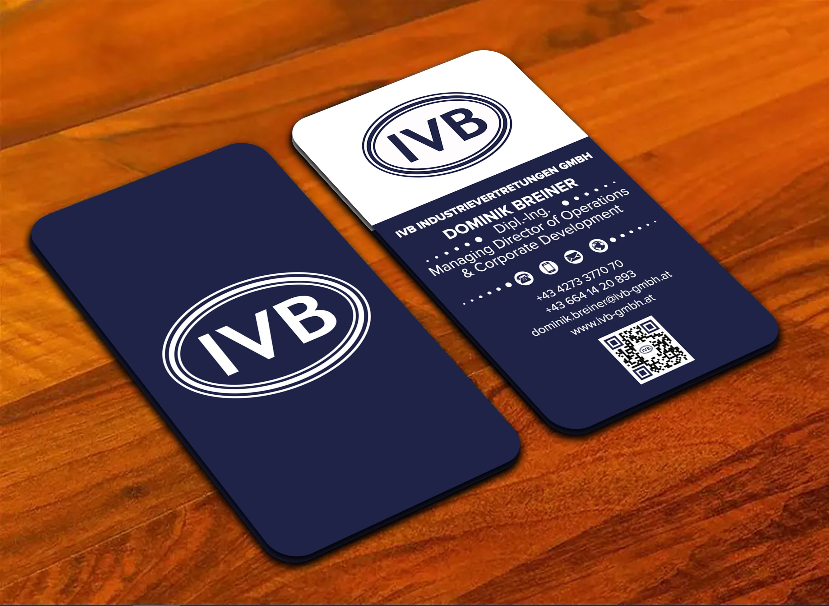 Business Card Design by sadikul islam for IVB Industrievertretungen GmbH | Design #34267508