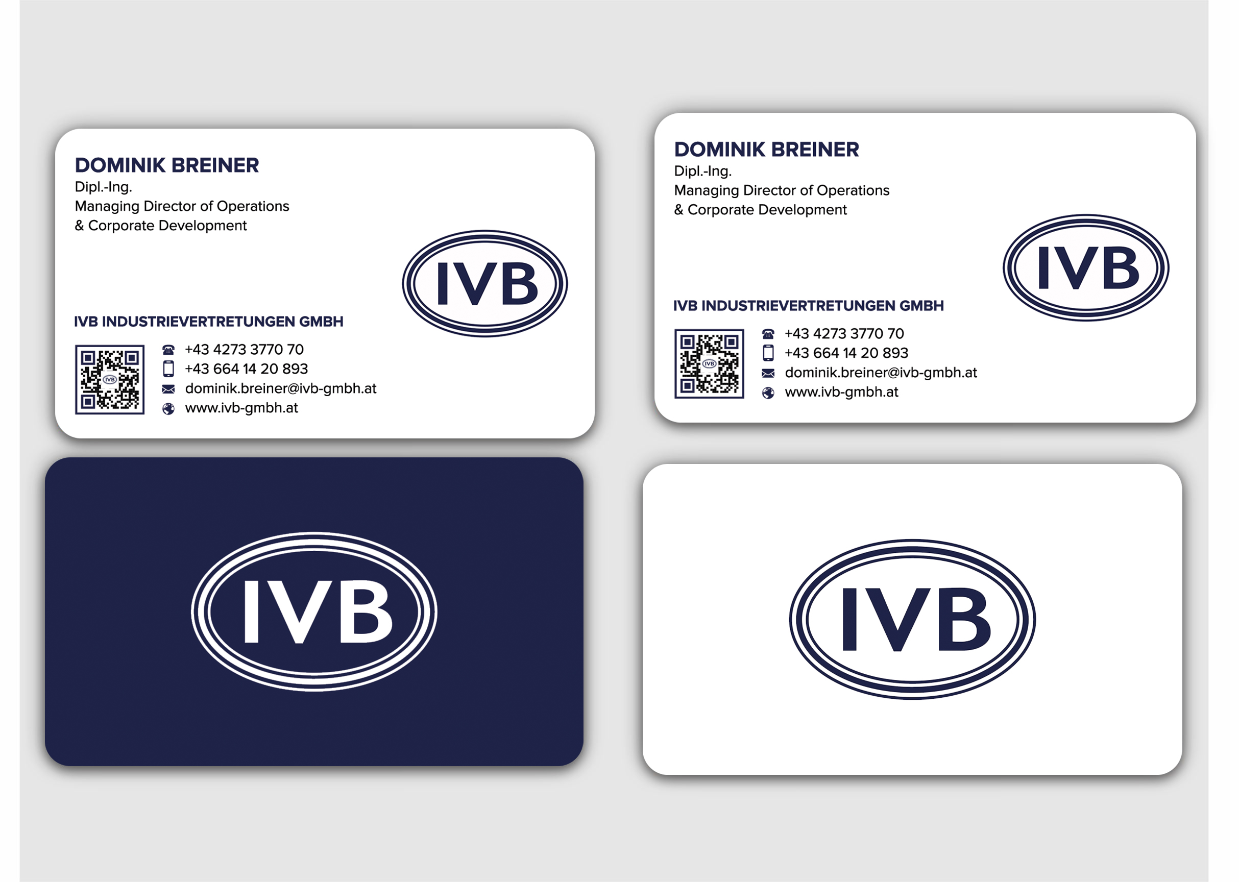 Business Card Design by sadikul islam for IVB Industrievertretungen GmbH | Design #34267682