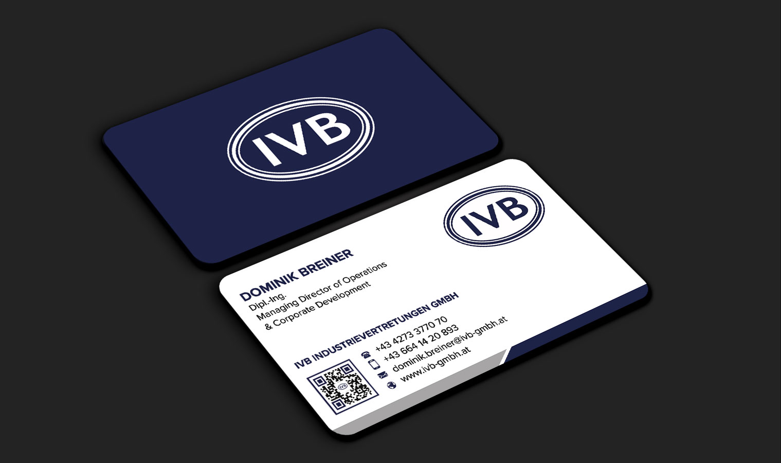 Business Card Design by sadikul islam for IVB Industrievertretungen GmbH | Design #34267703