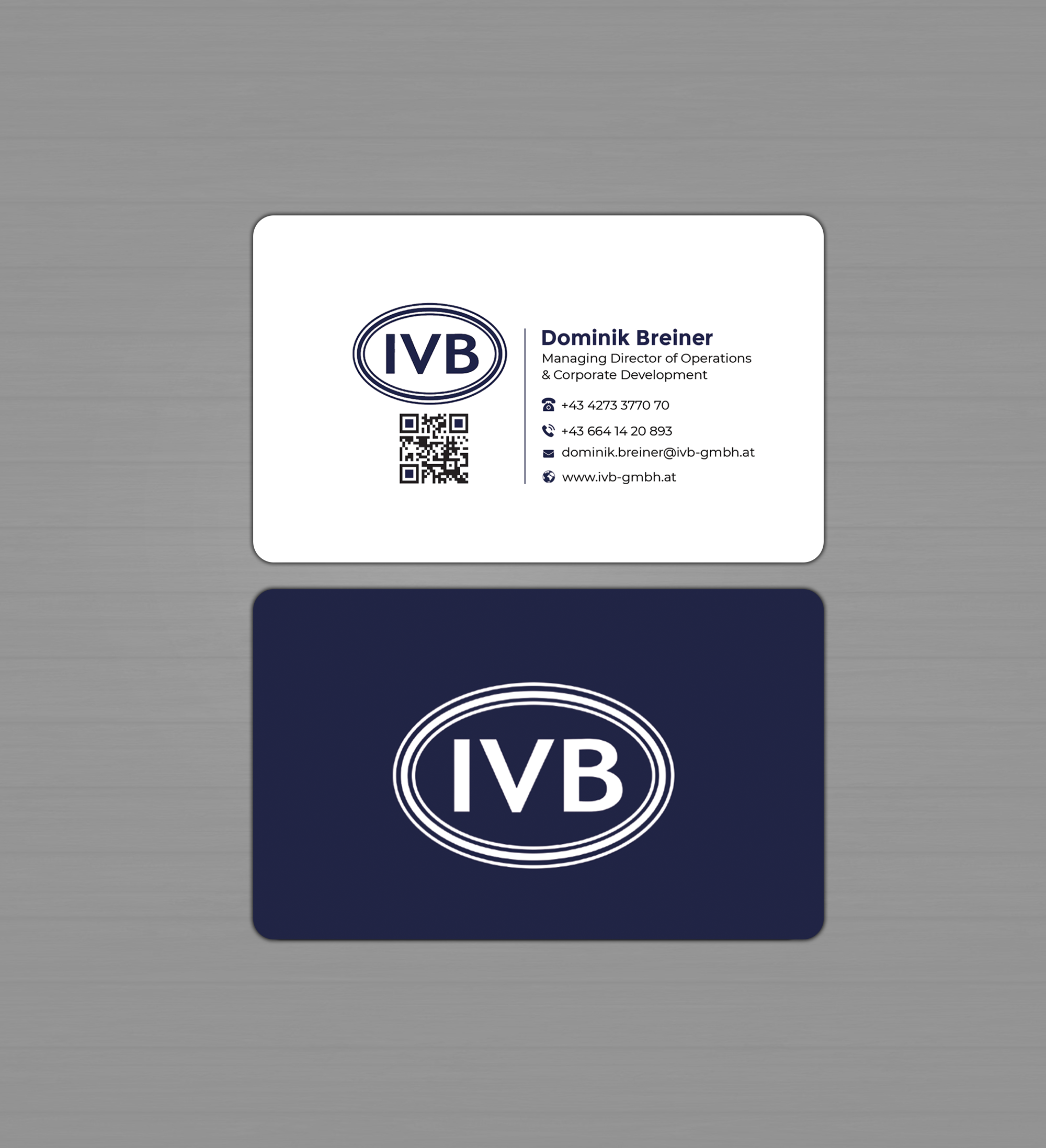 Business Card Design by Graphixpointt for IVB Industrievertretungen GmbH | Design #34249628