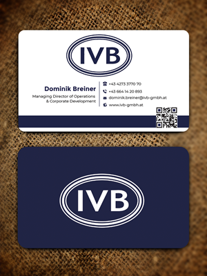 Business Card Design by Graphixpointt for IVB Industrievertretungen GmbH | Design: #34249630