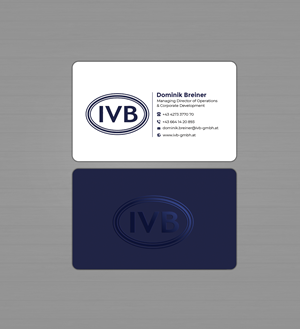 Business Card Design by Graphixpointt for IVB Industrievertretungen GmbH | Design: #34249631
