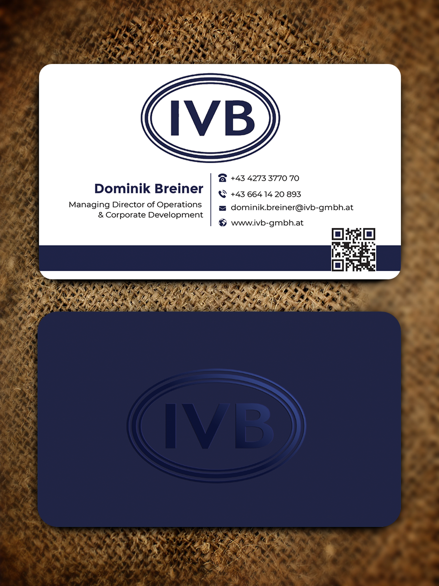 Business Card Design by Graphixpointt for IVB Industrievertretungen GmbH | Design #34249632