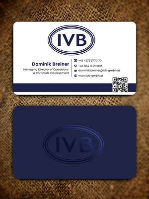 Business Card Design by Graphixpointt for IVB Industrievertretungen GmbH | Design: #34249632